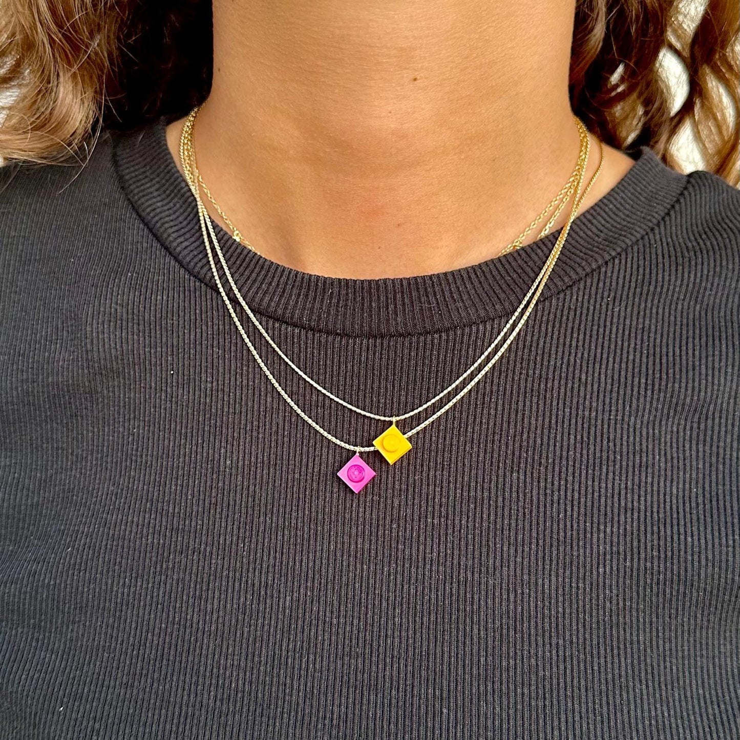 Collier maille serpentine - Les Flâneuses