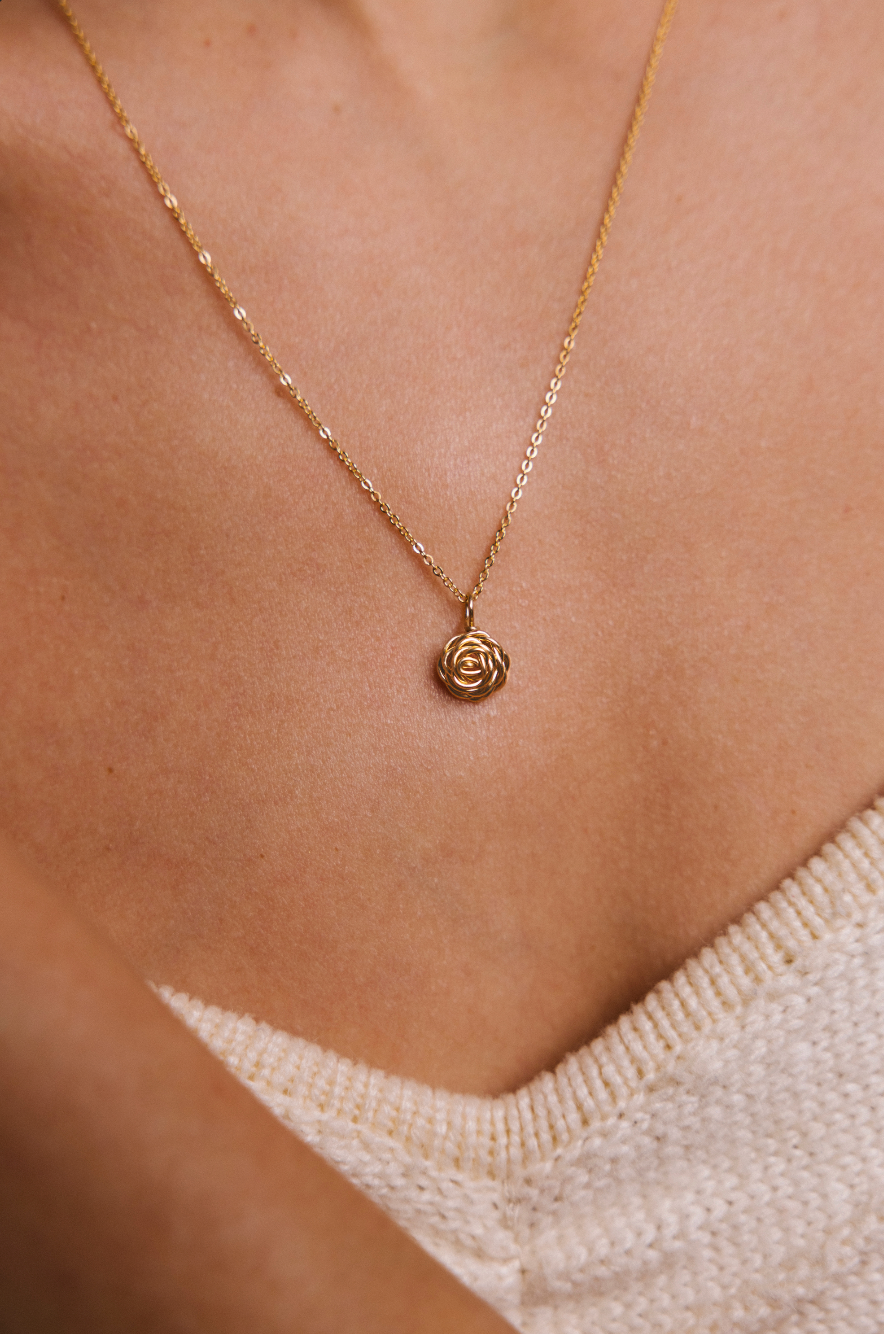 Pendentif Rosa - Or 750‰