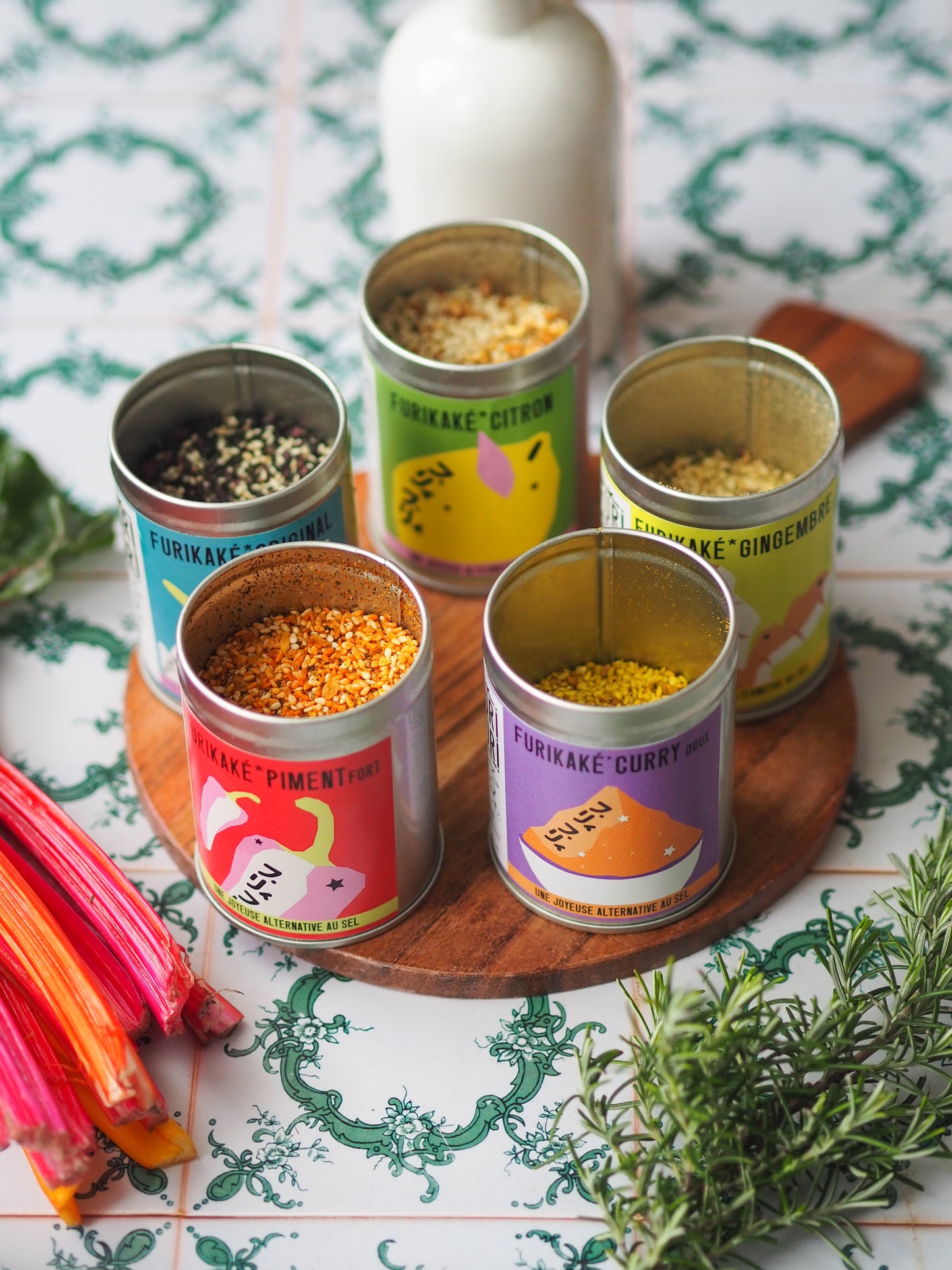 COFFRET 5 POTS À FURI - Alternative au sel - Condiment sésame & algues