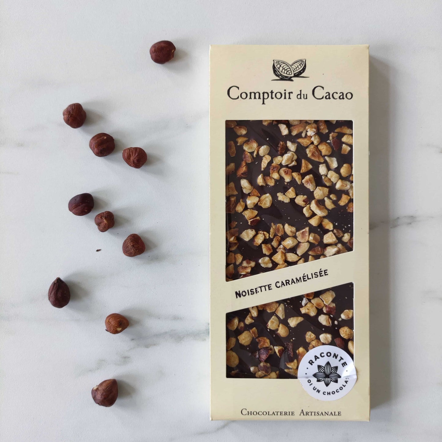 Noisettes caramélisées comptoir du cacao chocolat artisanal