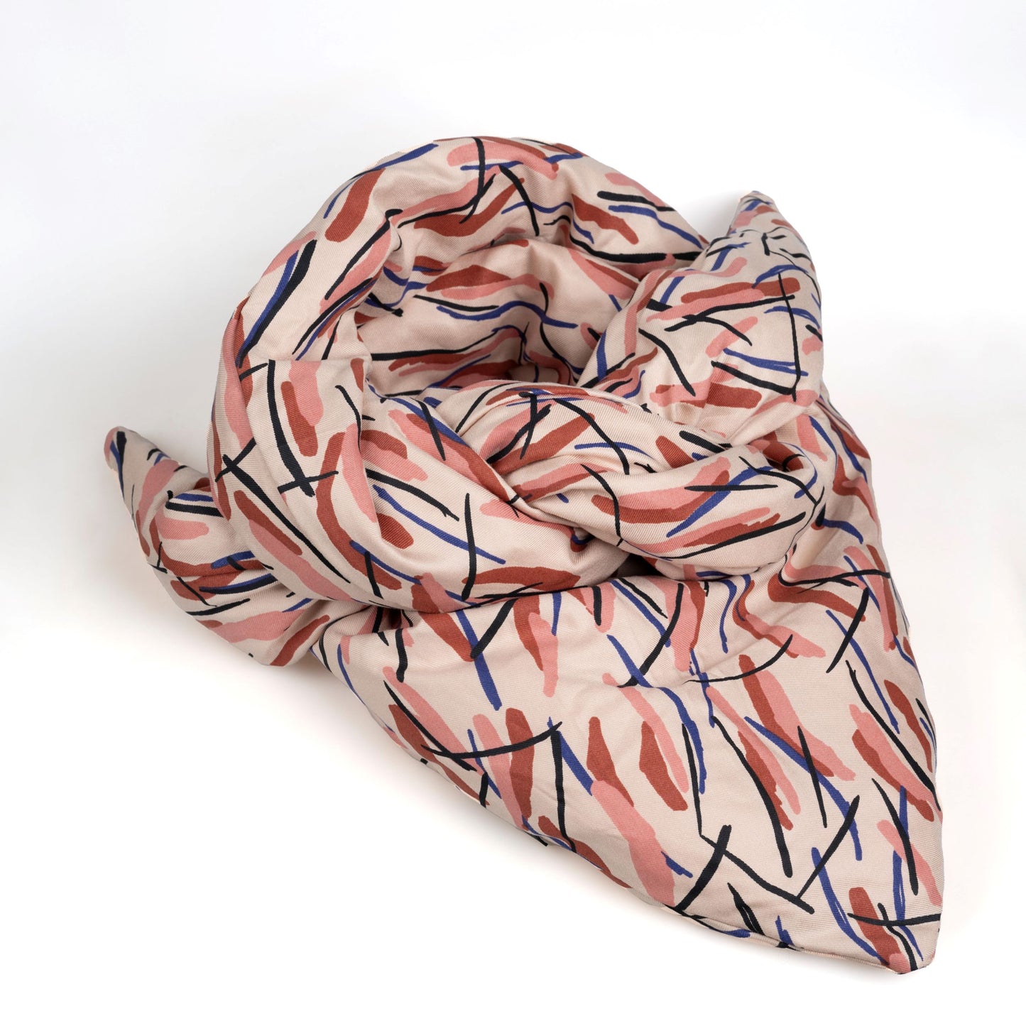 Foulard Blanc Rayé