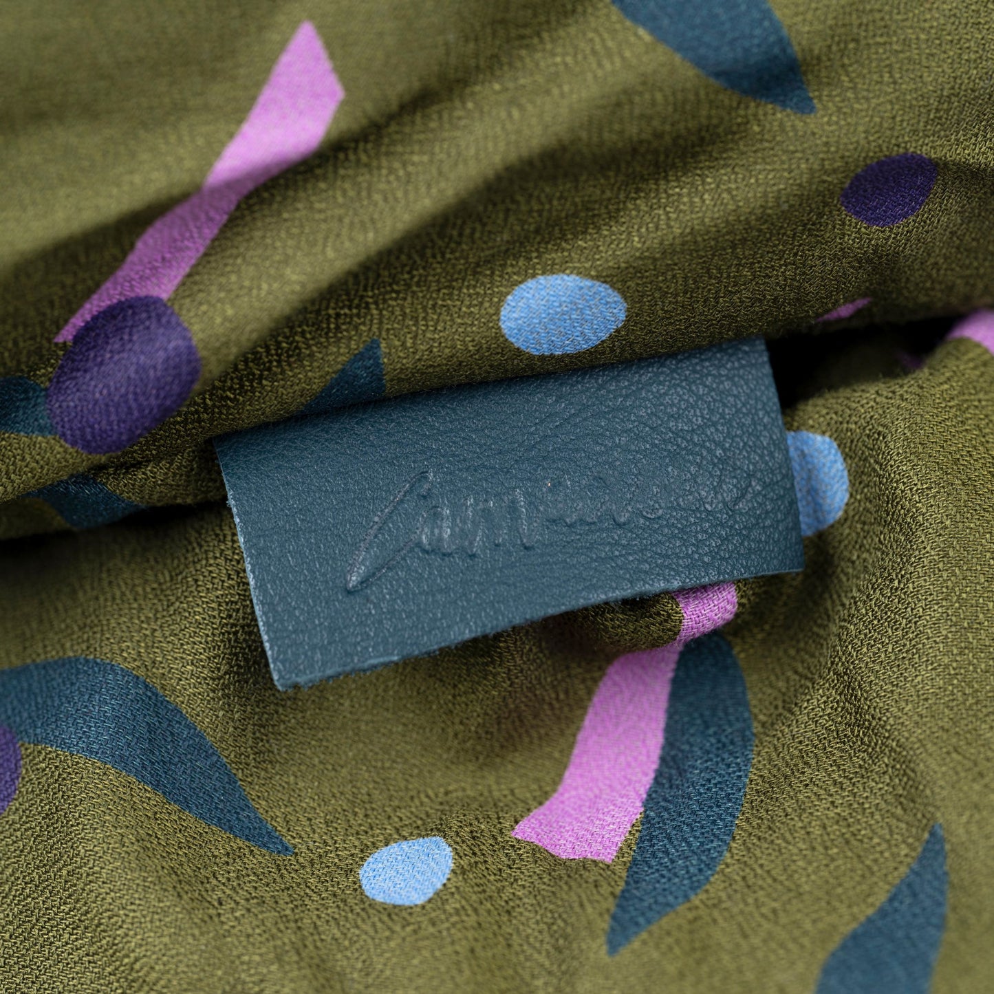 Foulard Vert et Pois