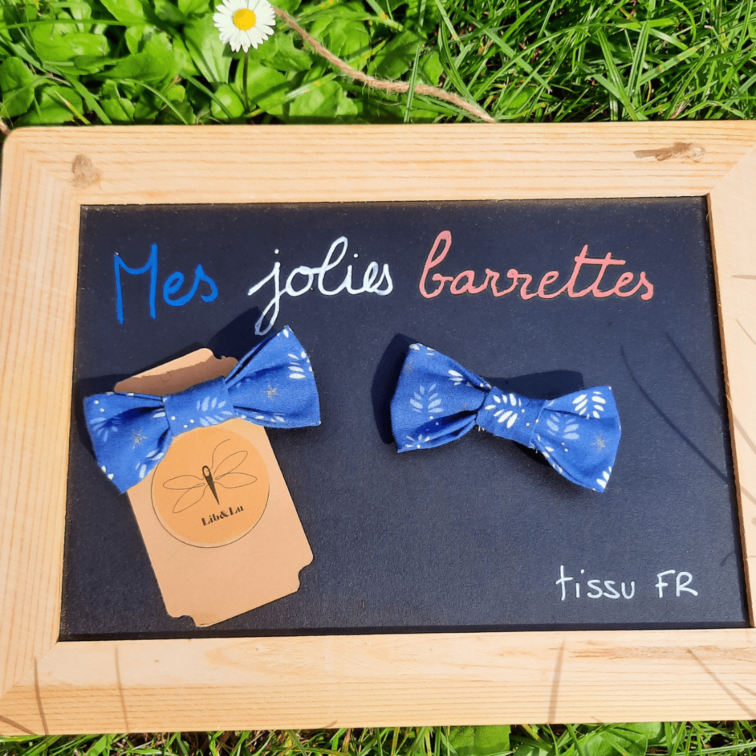 Barrettes cheveux petit noeud