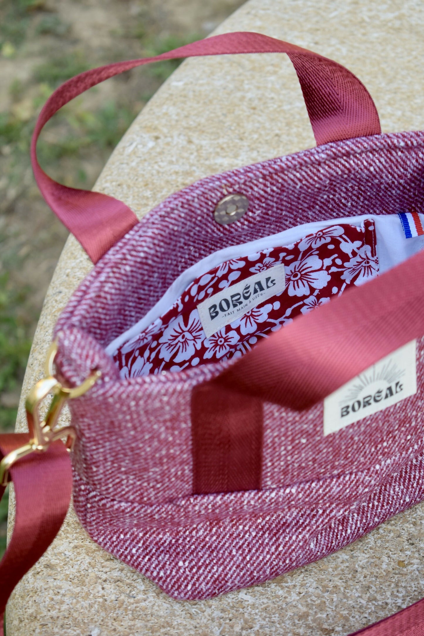 SAC ANÉMONE LAINE BORDEAUX