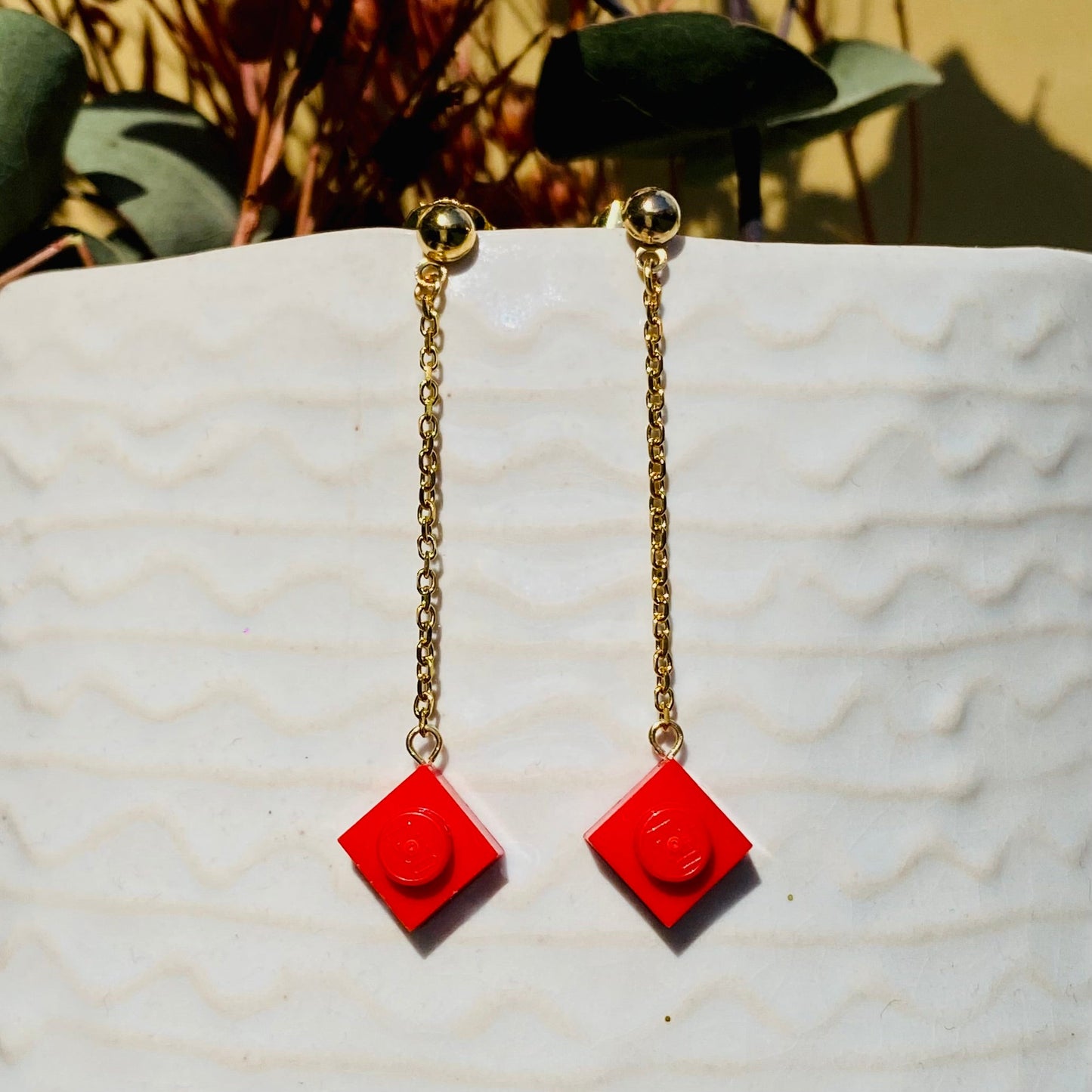 Boucles d'oreilles dorées longues - Les Hypnotiseuses
