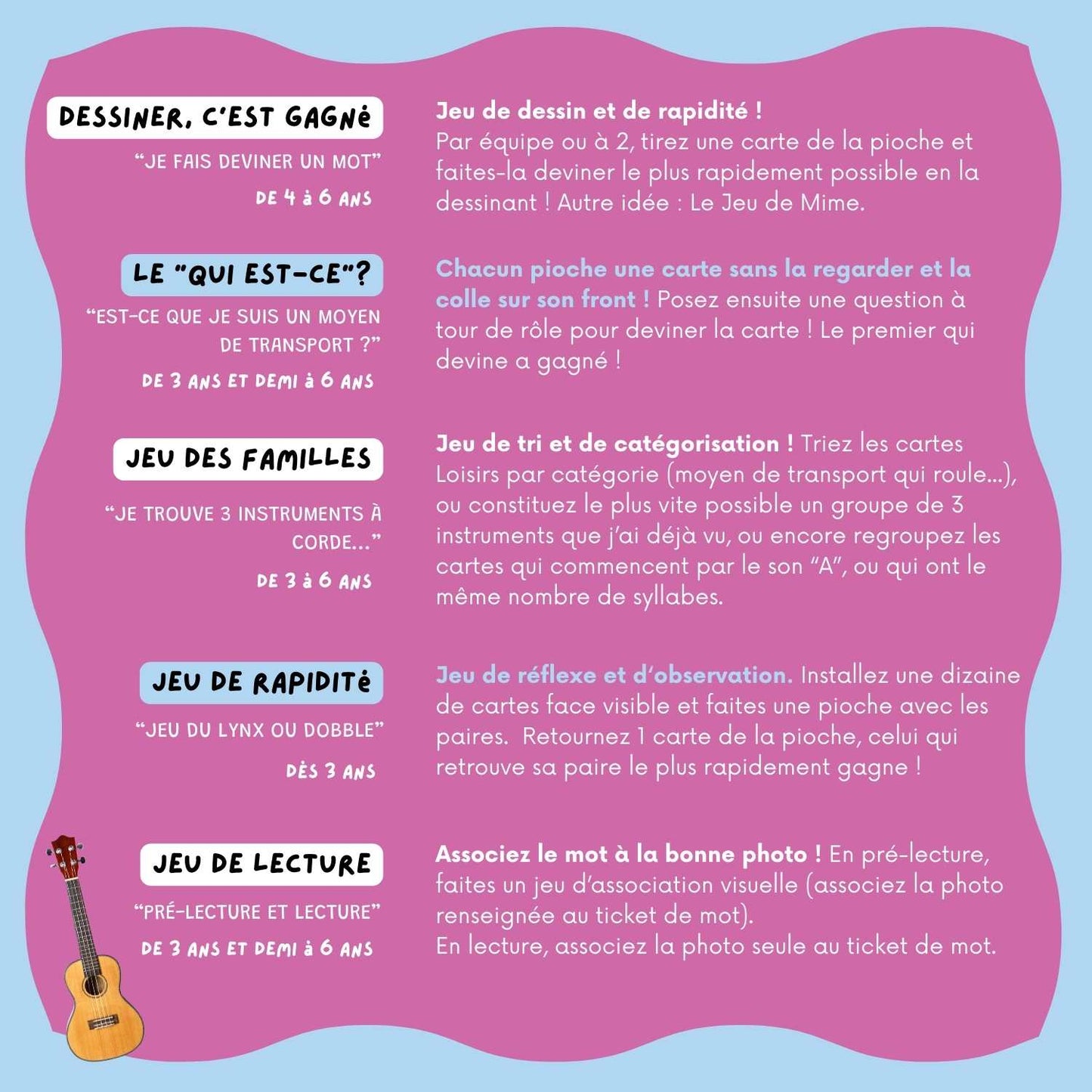 Les activité avec le Mondy des Loisirs
