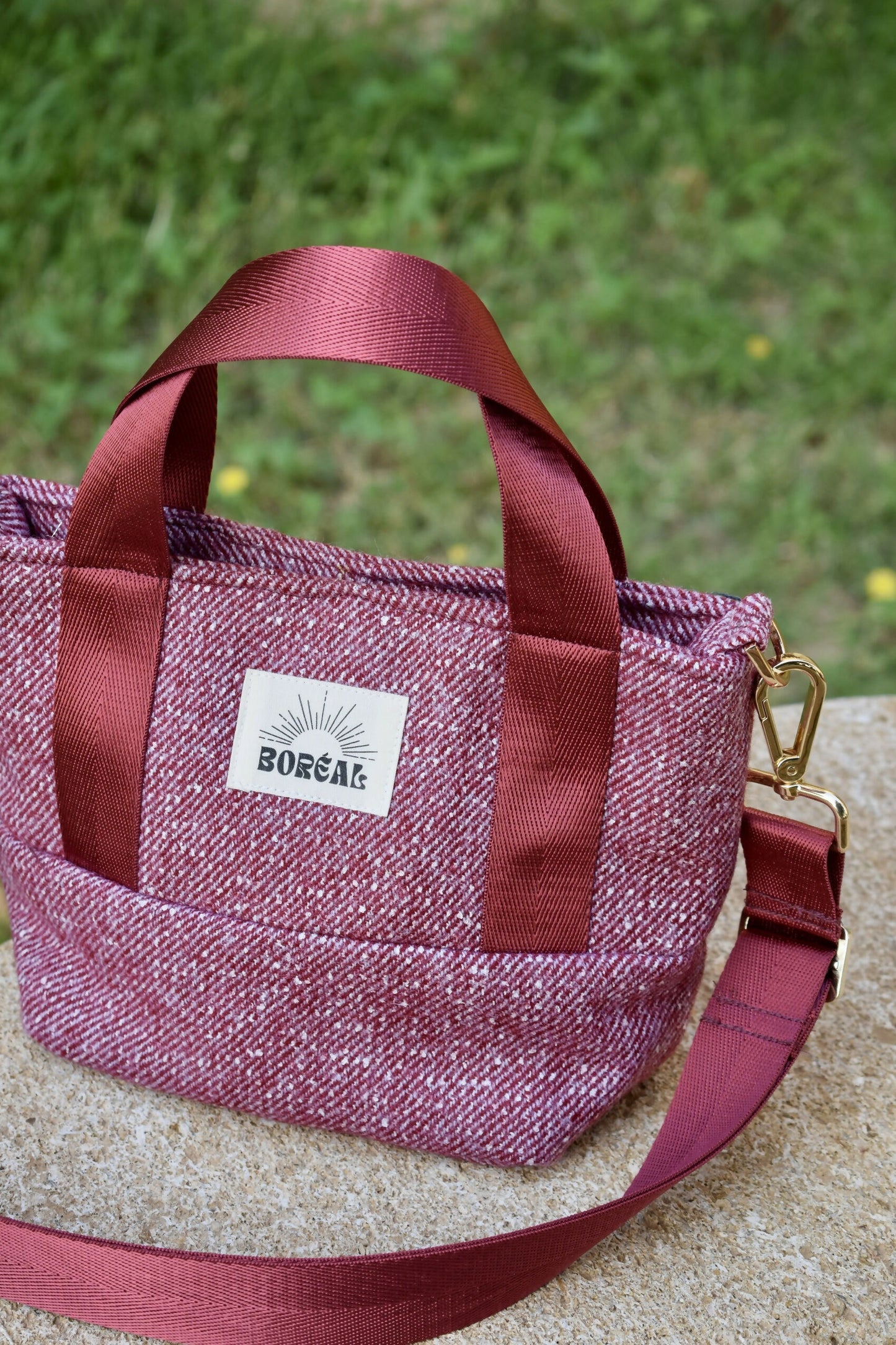 SAC ANÉMONE LAINE BORDEAUX