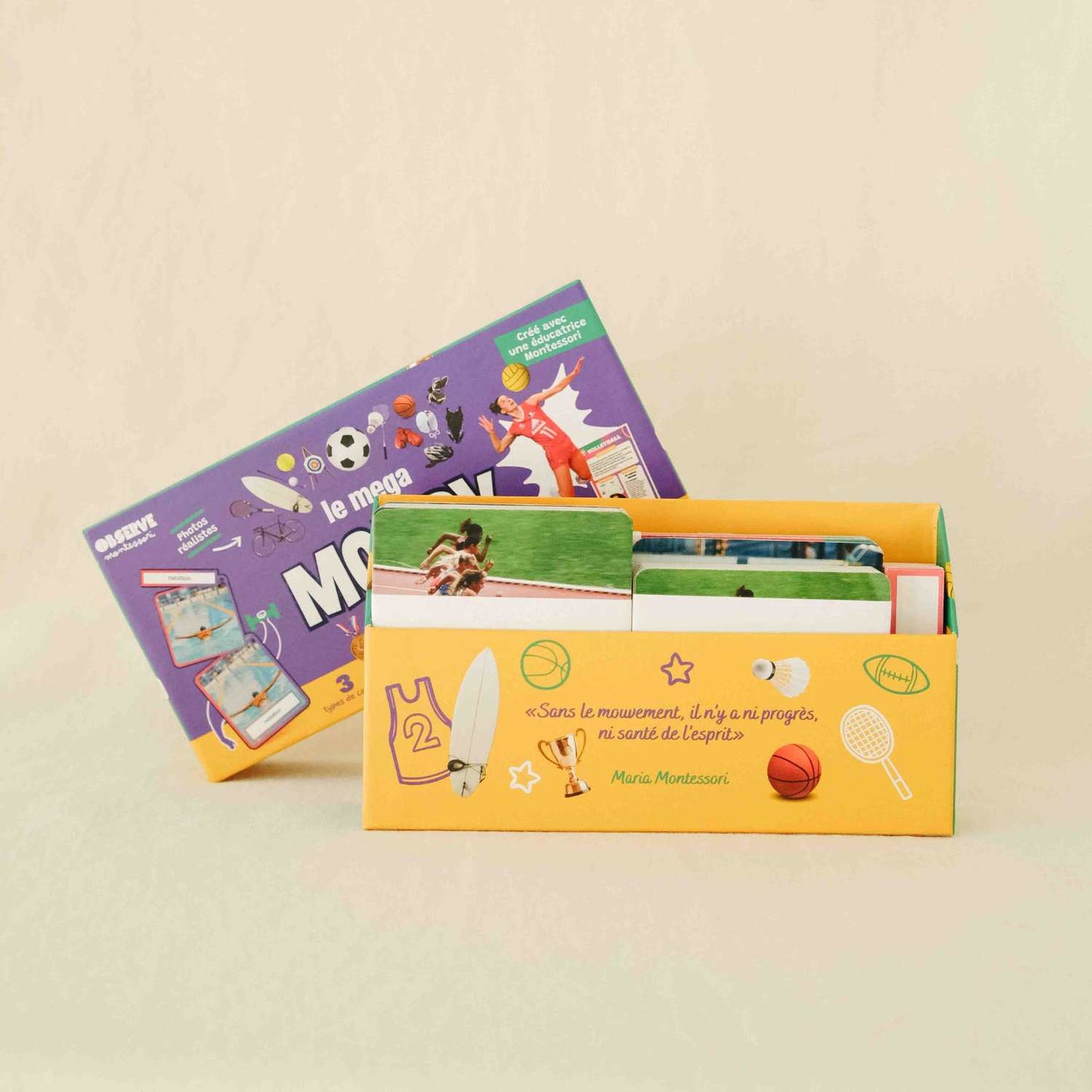Coffret Mondy des Sports ouvert