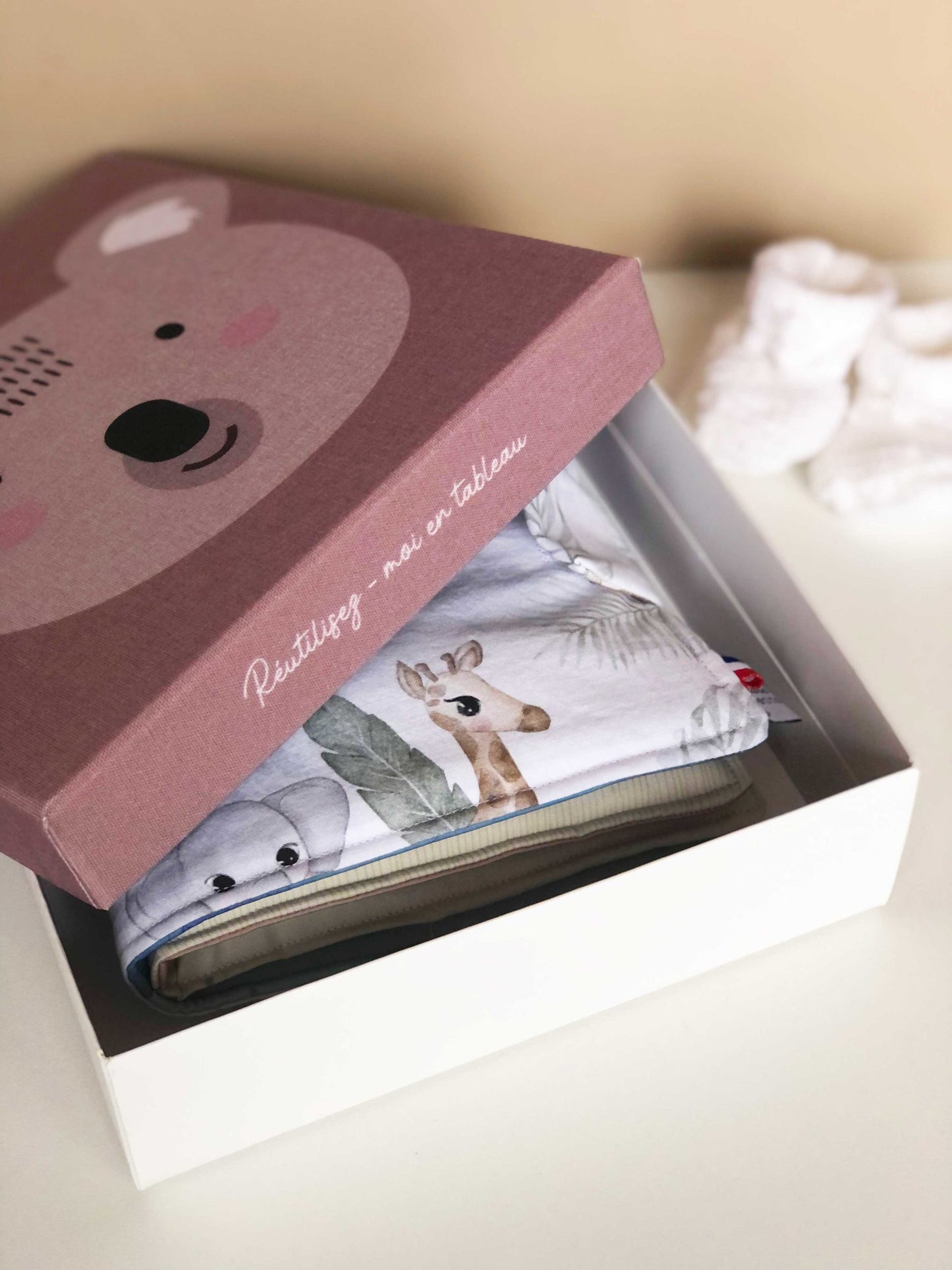 Coffret cadeau toile + Livre comptine - Koala