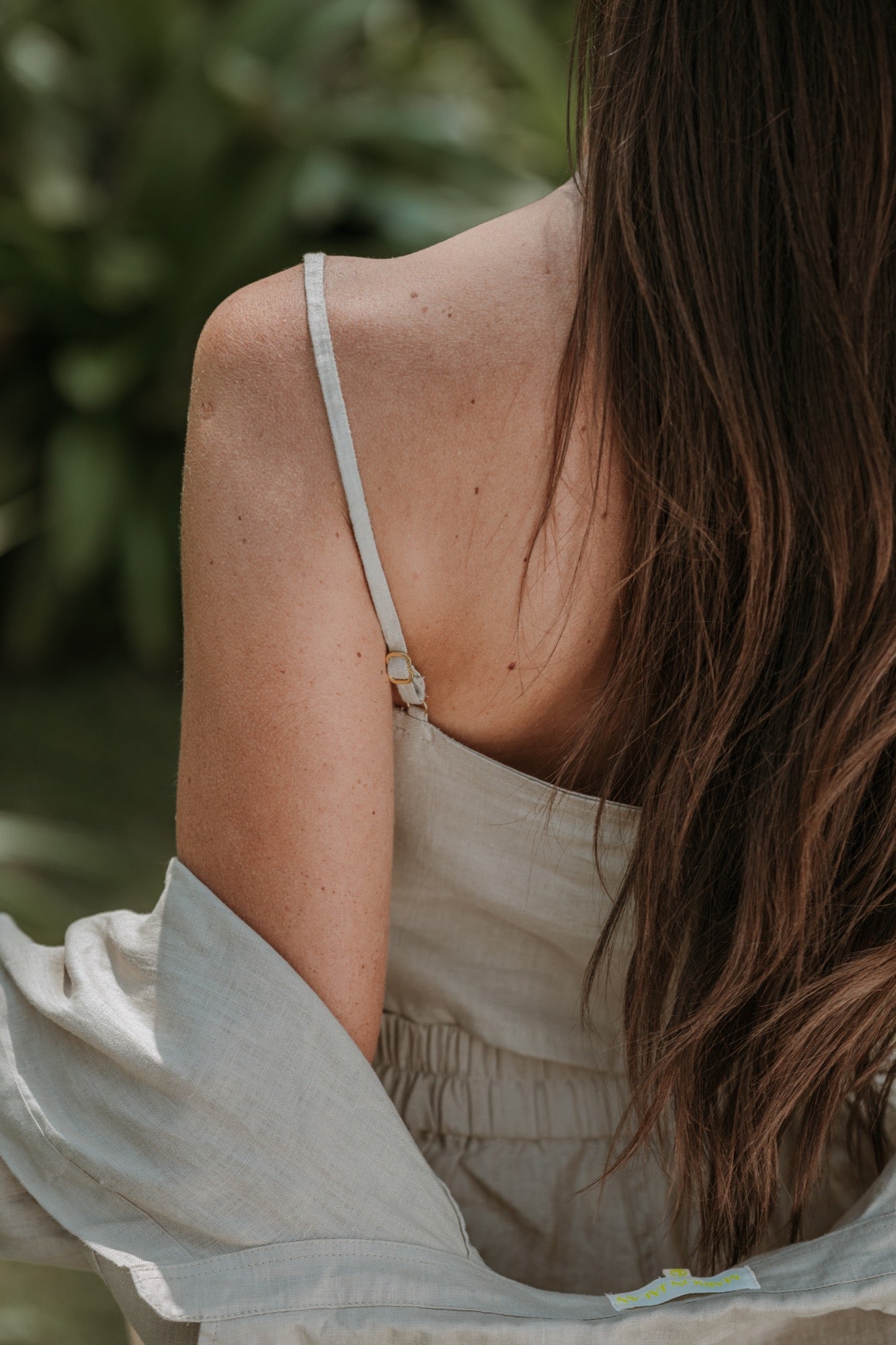 TOP EN LIN BEIGE NATUREL ~ PRIA
