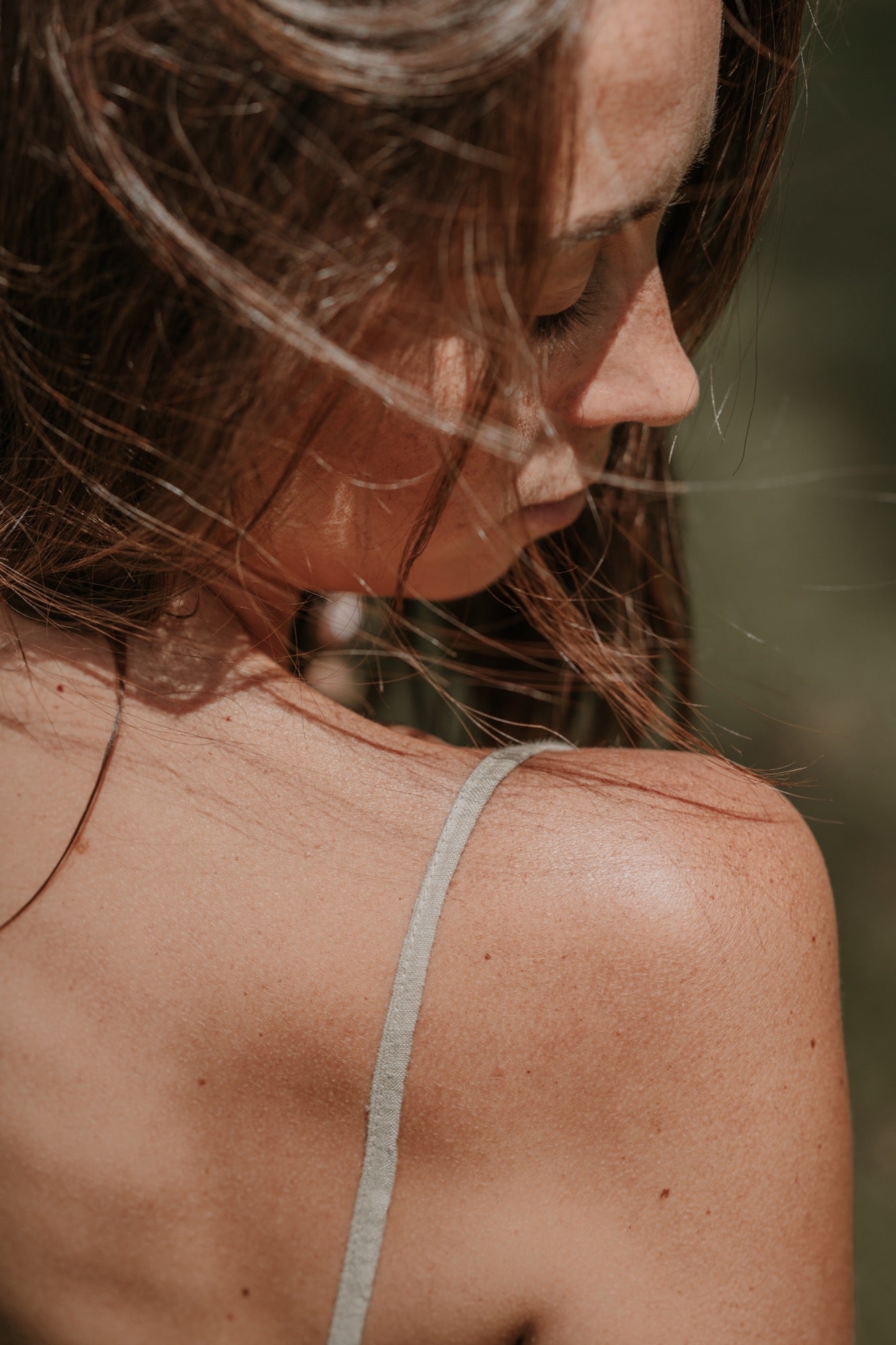 TOP EN LIN BEIGE NATUREL ~ PRIA