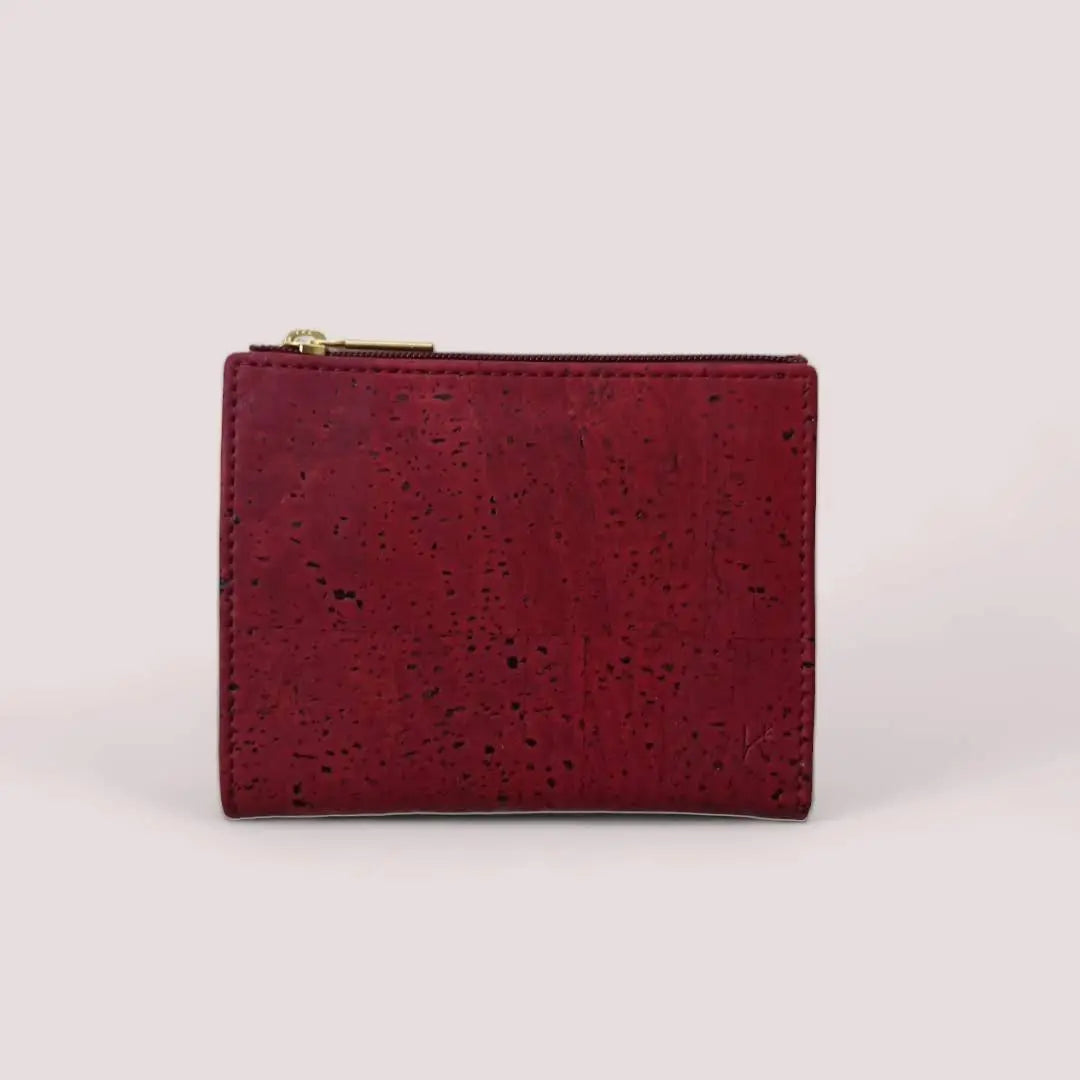 Petit porte-monnaie Lola en cuir de pomme ou liège Karmyliege