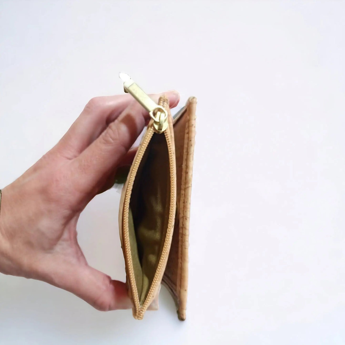 Petit porte-monnaie Lola en cuir de pomme ou liège Karmyliege