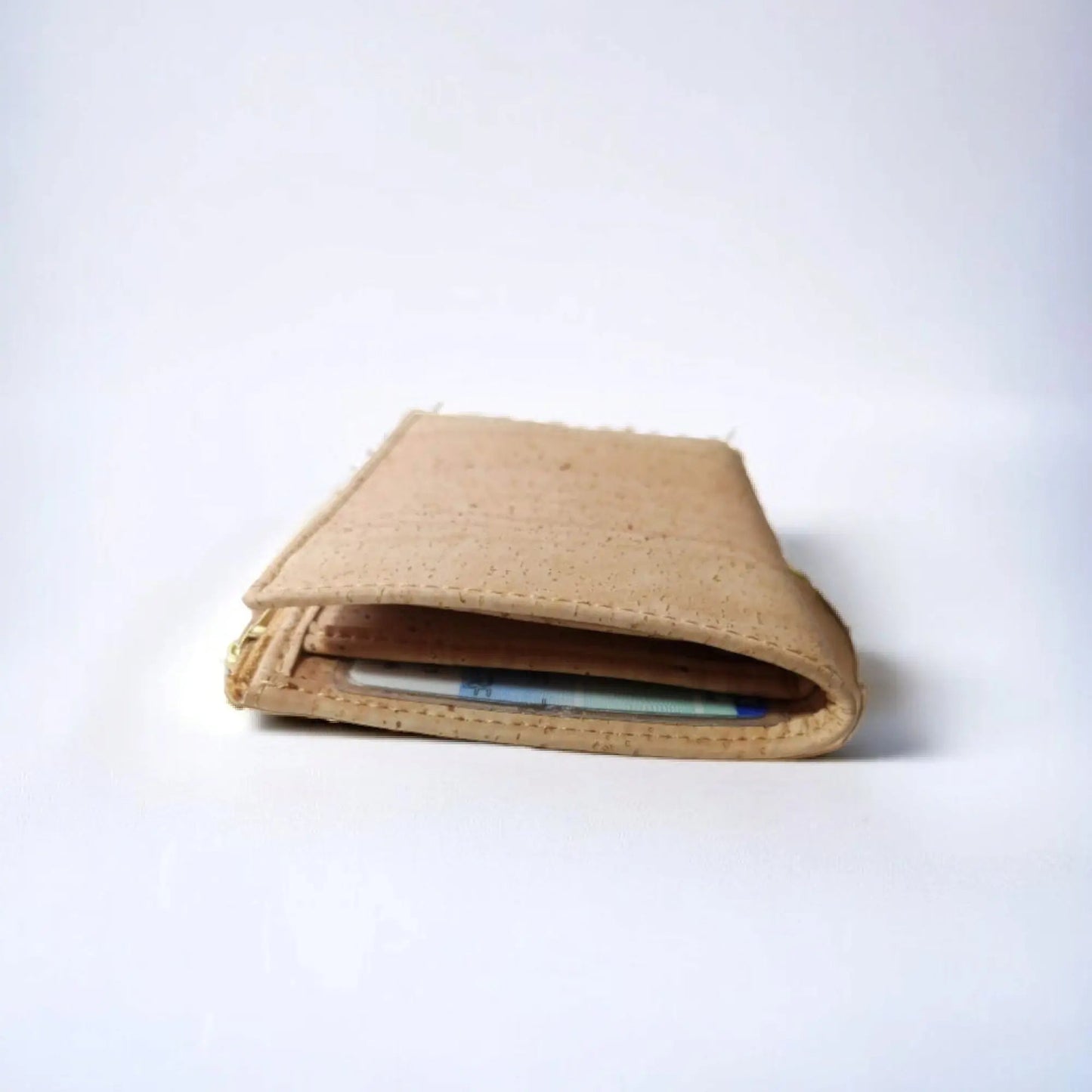 Petit porte-monnaie Lola en cuir de pomme ou liège Karmyliege