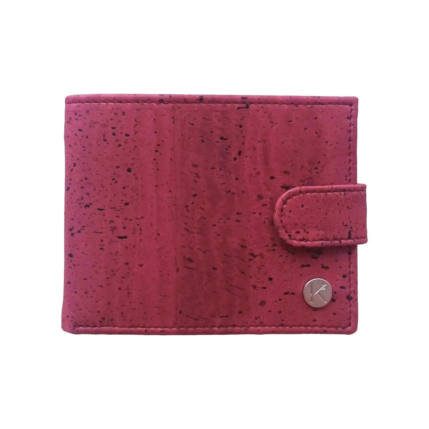 Portefeuille en liège avec zip, Roman bordeaux Karmyliege