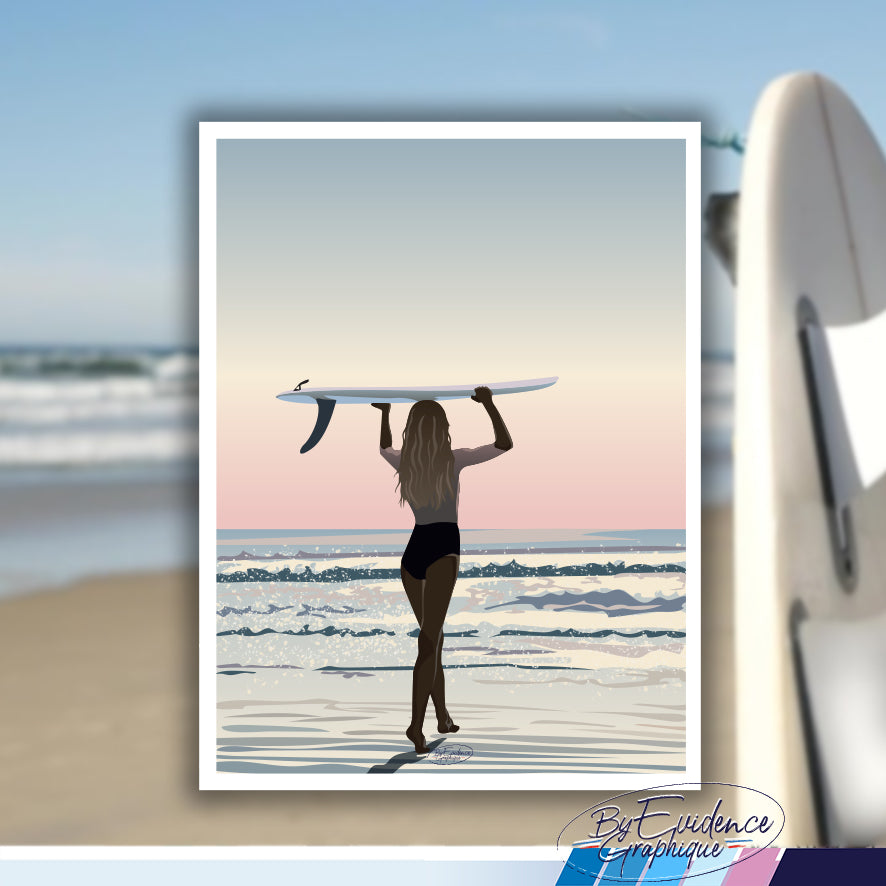 La surfeuse