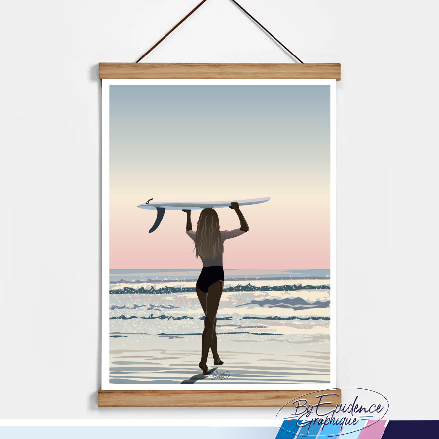 La surfeuse
