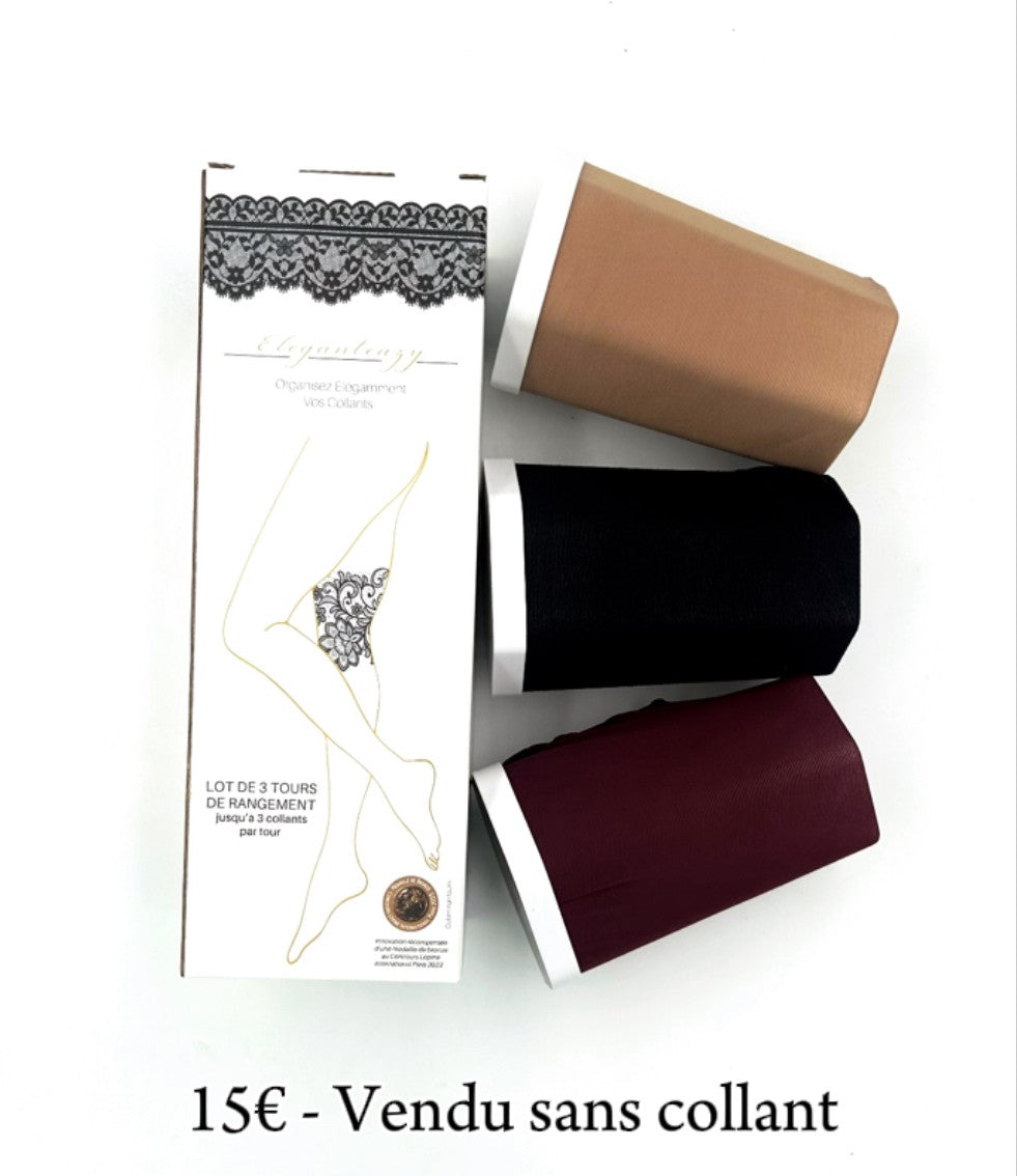 Coffret de 3 grands écrins Eleganteazy - vendu sans collant