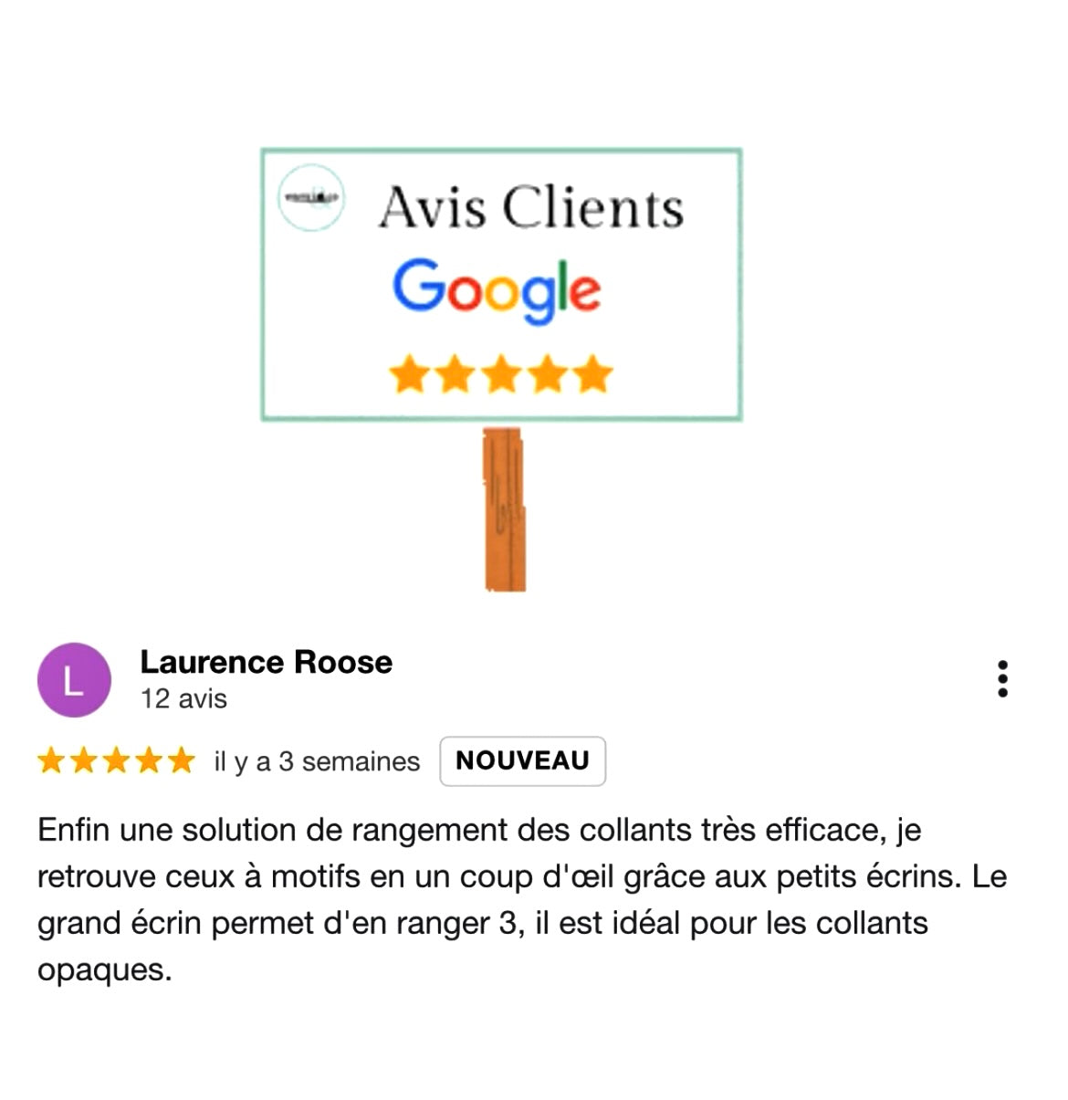Coffret de 3 grands écrins Eleganteazy - vendu sans collant
