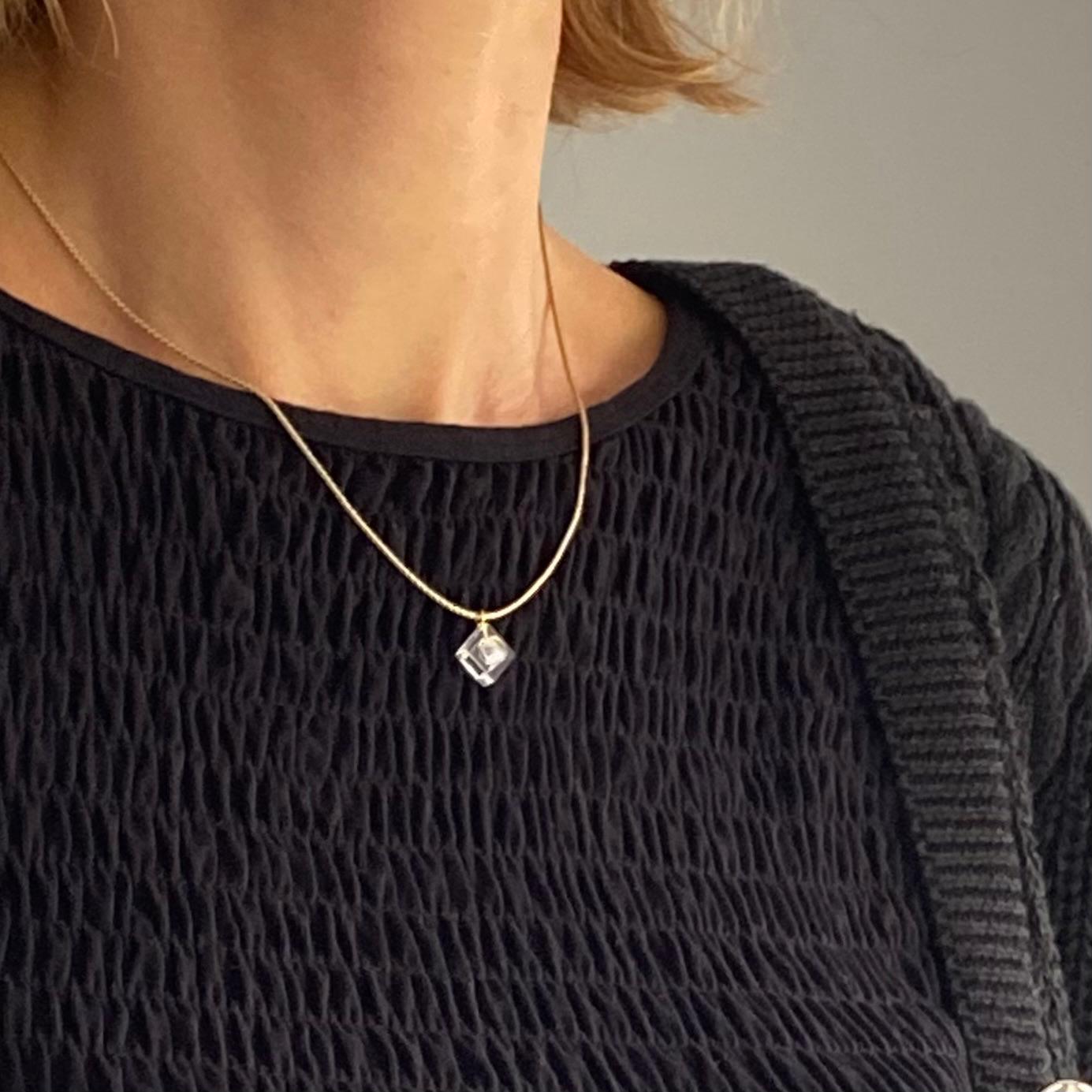 Collier maille serpentine - Les Flâneuses
