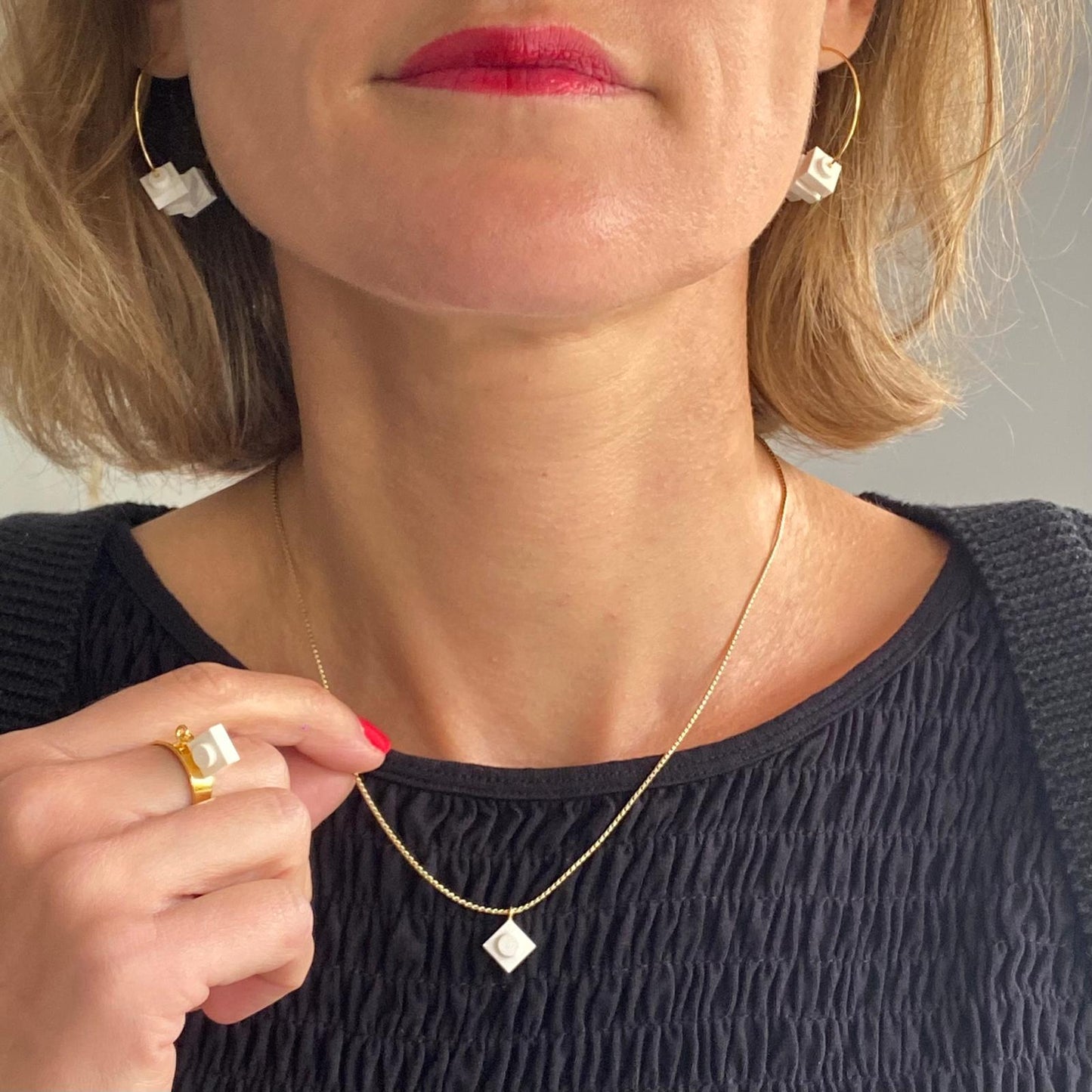 Collier maille serpentine - Les Flâneuses