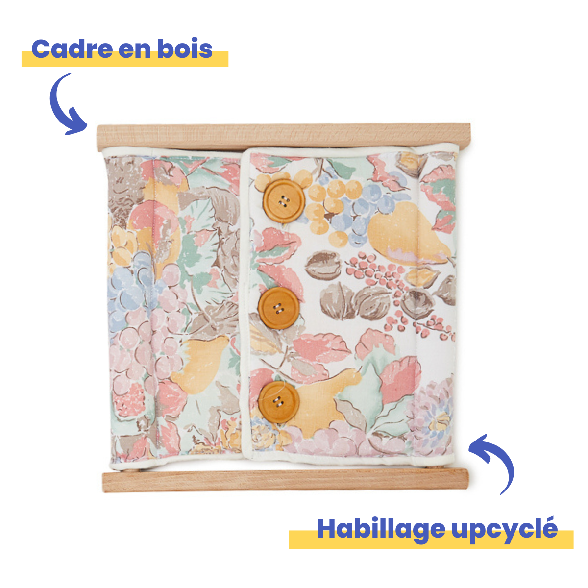 Cadres d'habillage Montessori Upcyclés
