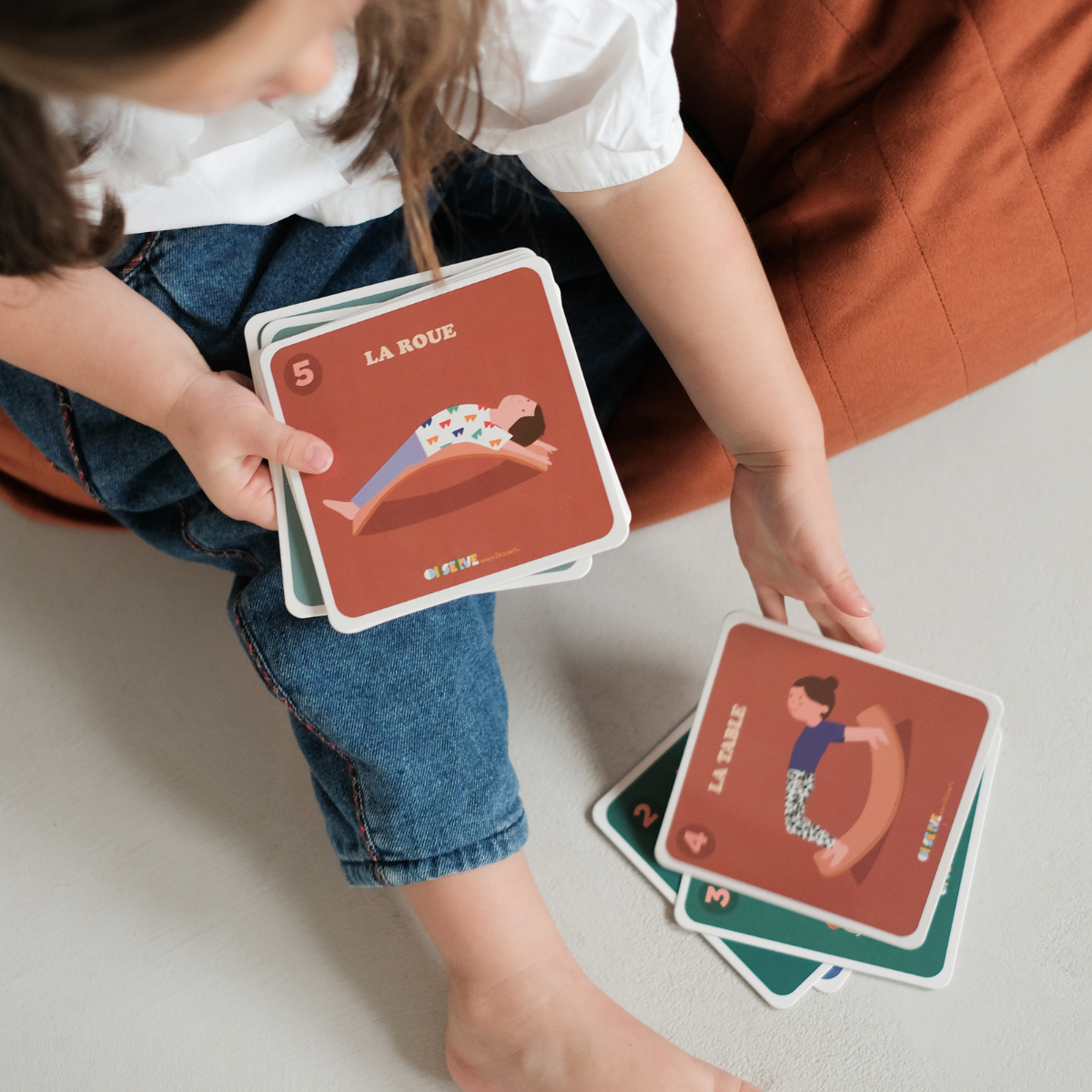 Planche d'équilibre + 10 Cartes de Yoga