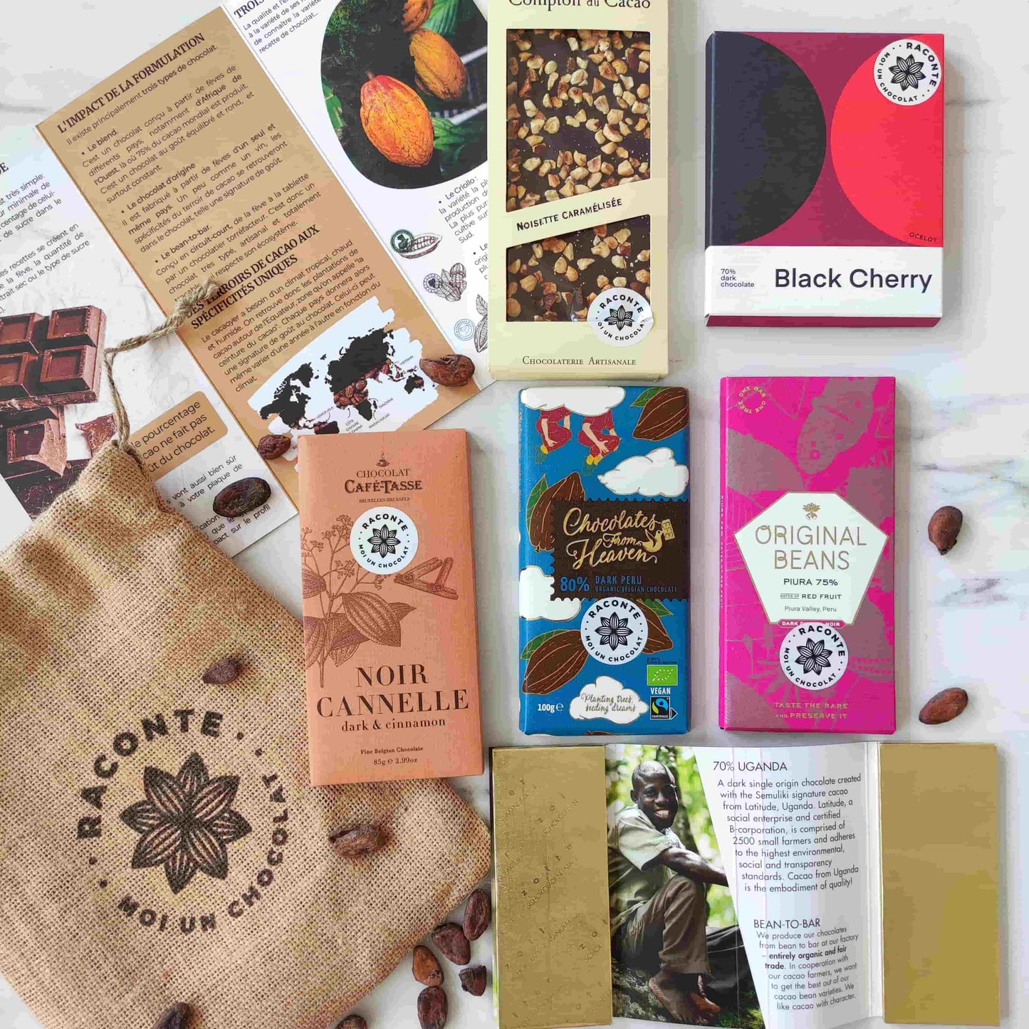 Coffret chocolat noir éveil des sens