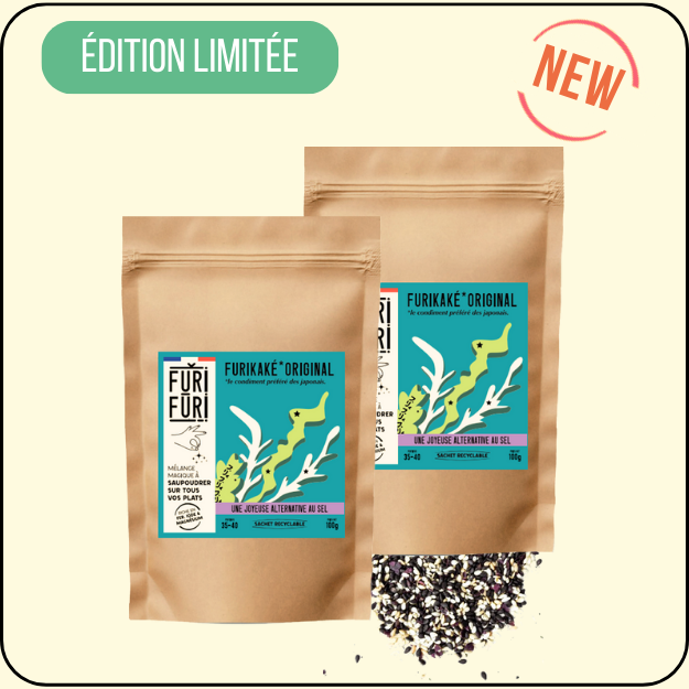 ECO-RECHARGE FURIKAKE ORIGINAL DUO - Alternative au sel - Condiment sésame & algues