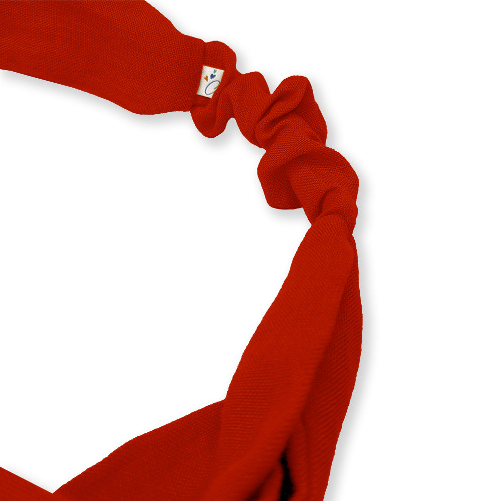 Headband adulte lin pertinent rouille