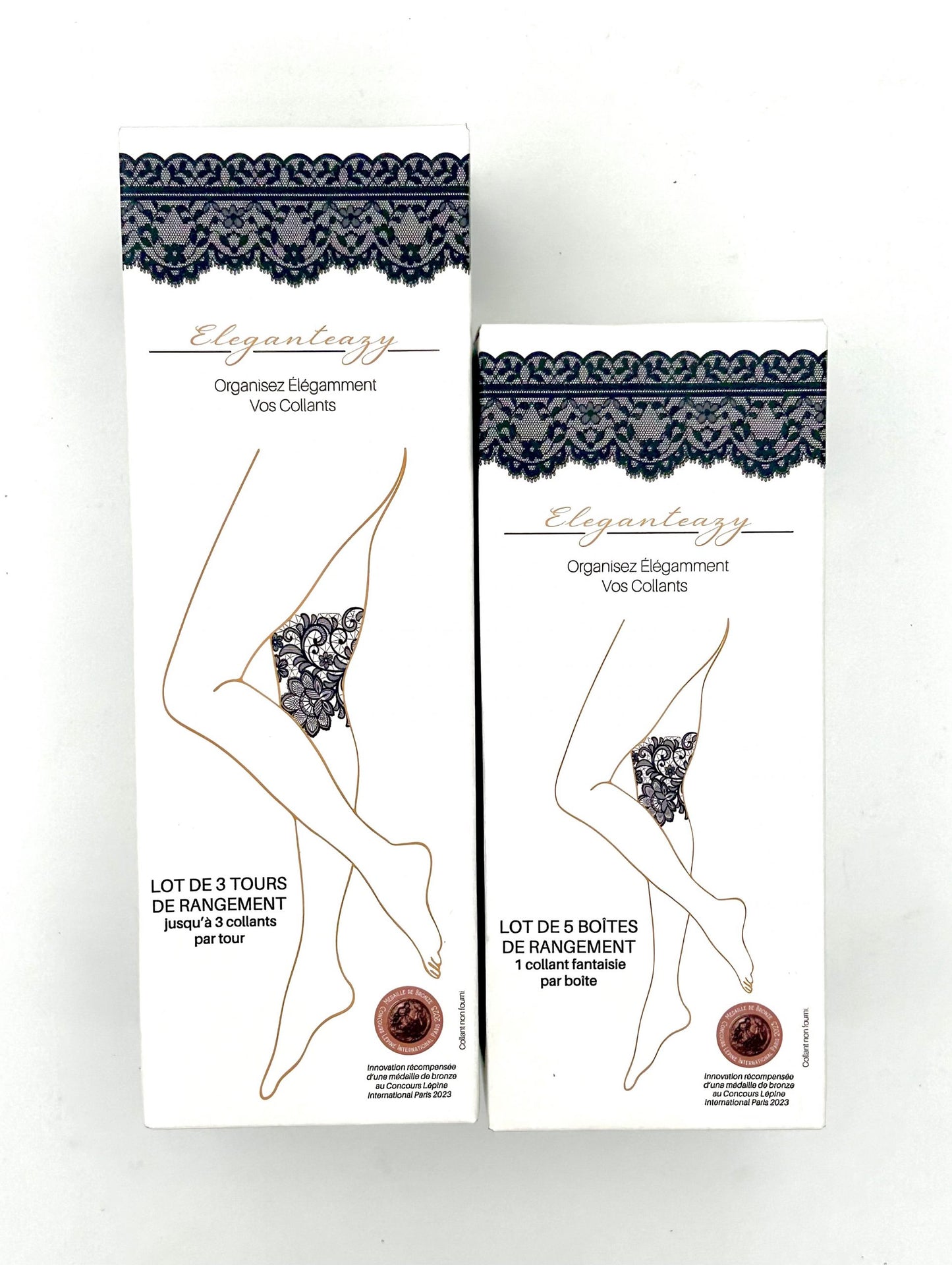 Coffret de 3 grands écrins Eleganteazy - vendu sans collant