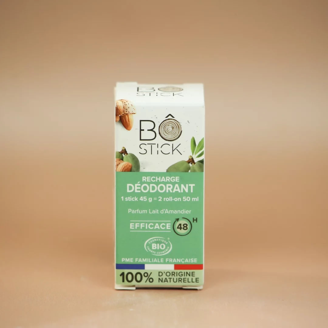 BÔ Nouvelle formule – Recharge déodorant solide lait d’amandier