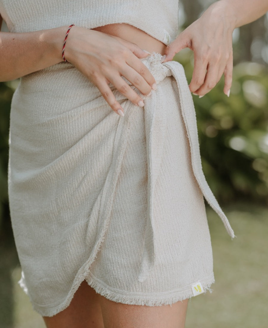 JUPE EN COTON NATUREL ~ BULAN