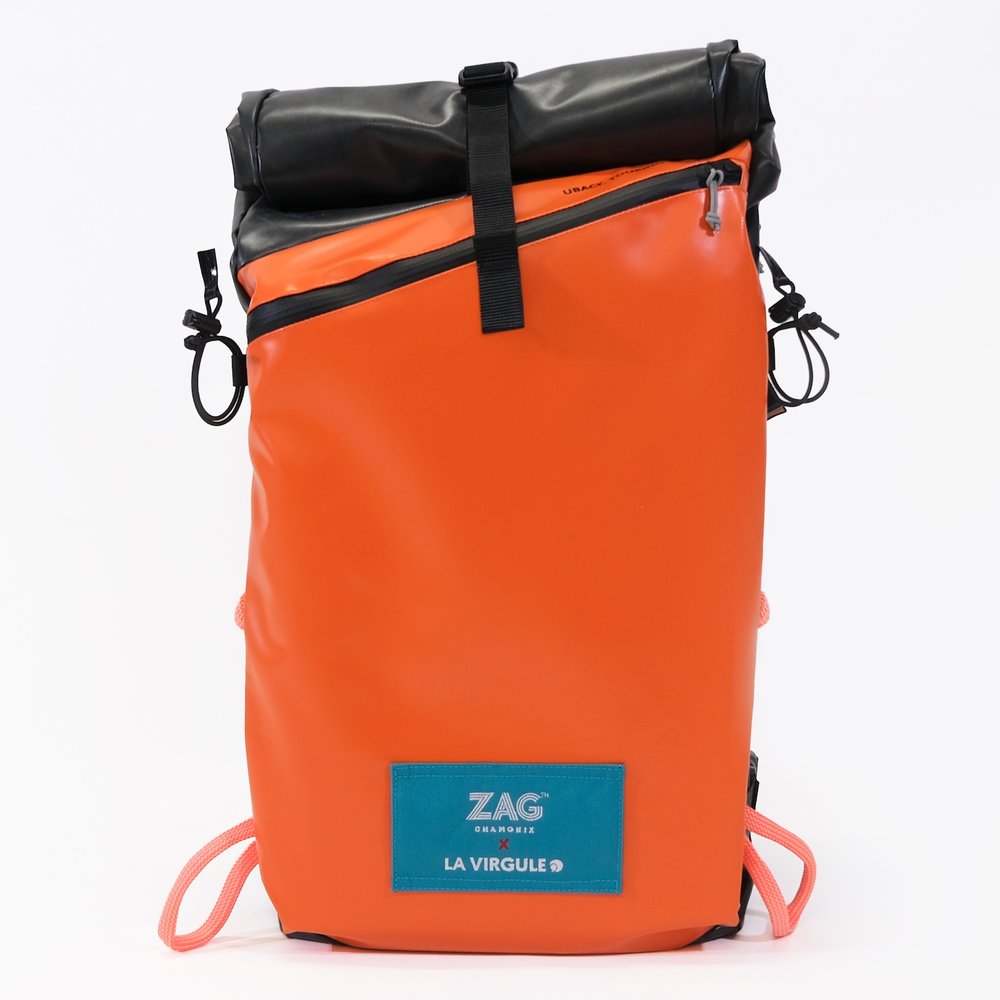 La virgule et ZAG, sac de randonnée upcyclée