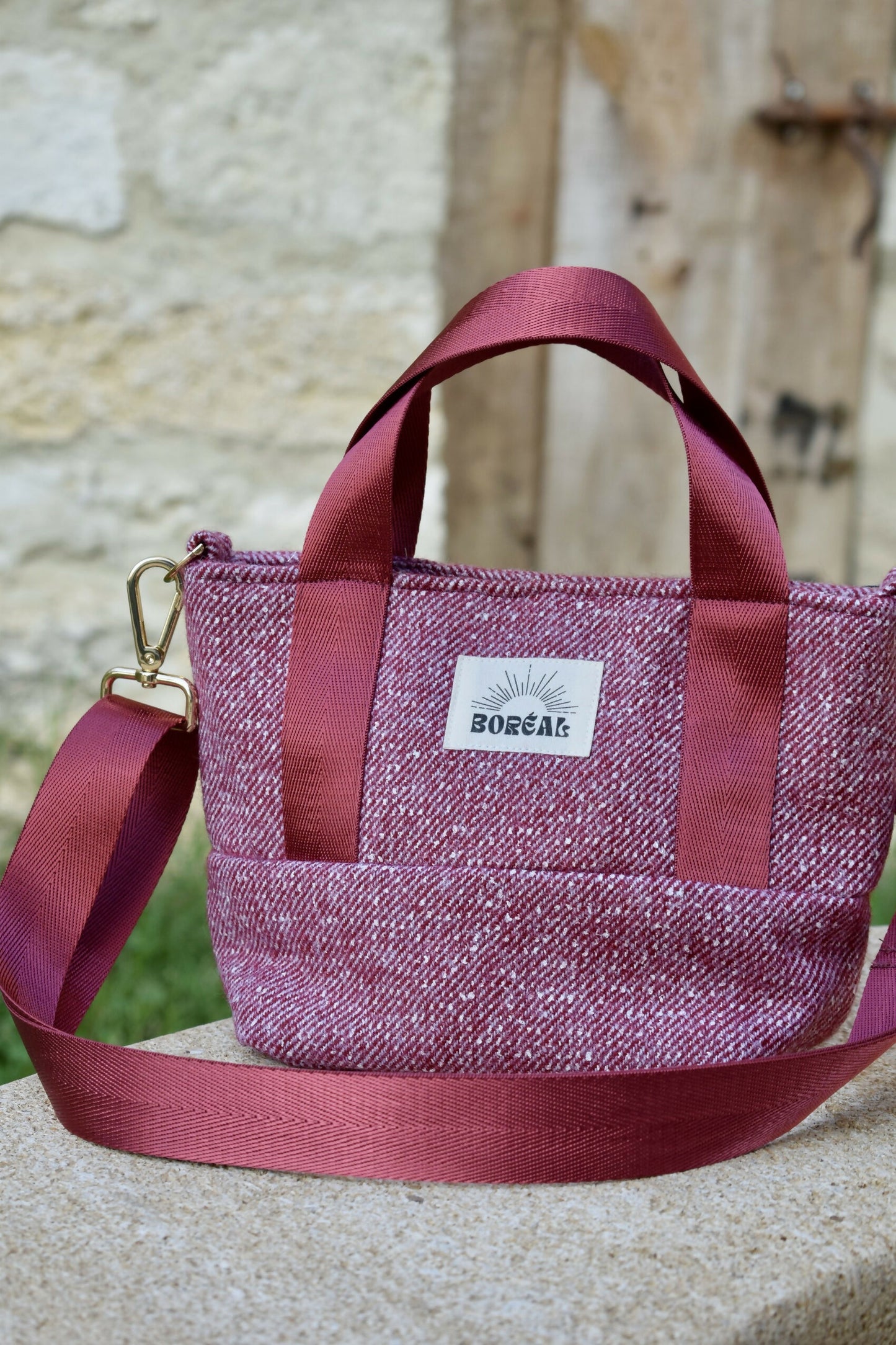 SAC ANÉMONE LAINE BORDEAUX