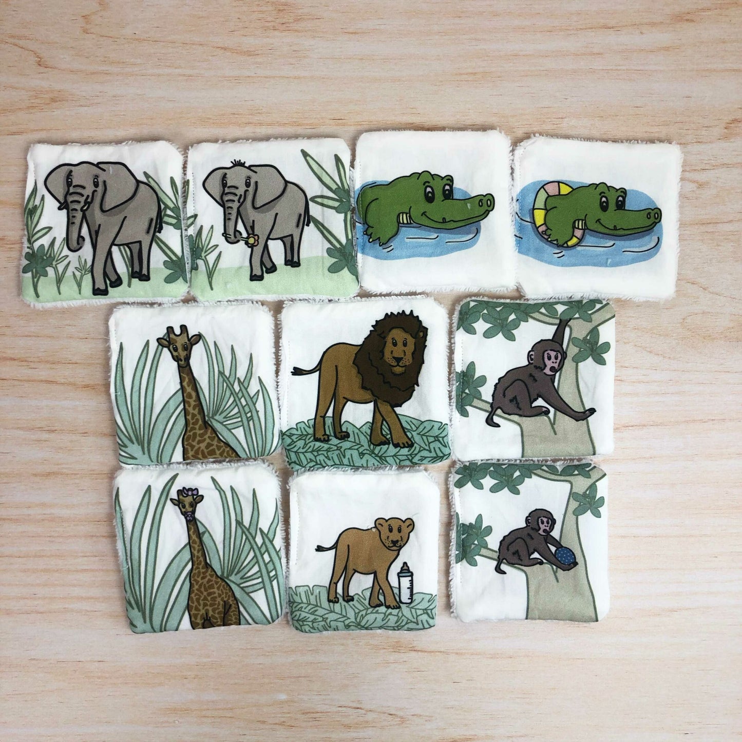 Mallette d'activités "Animaux de la jungle" nomade - BOUTON D'OR