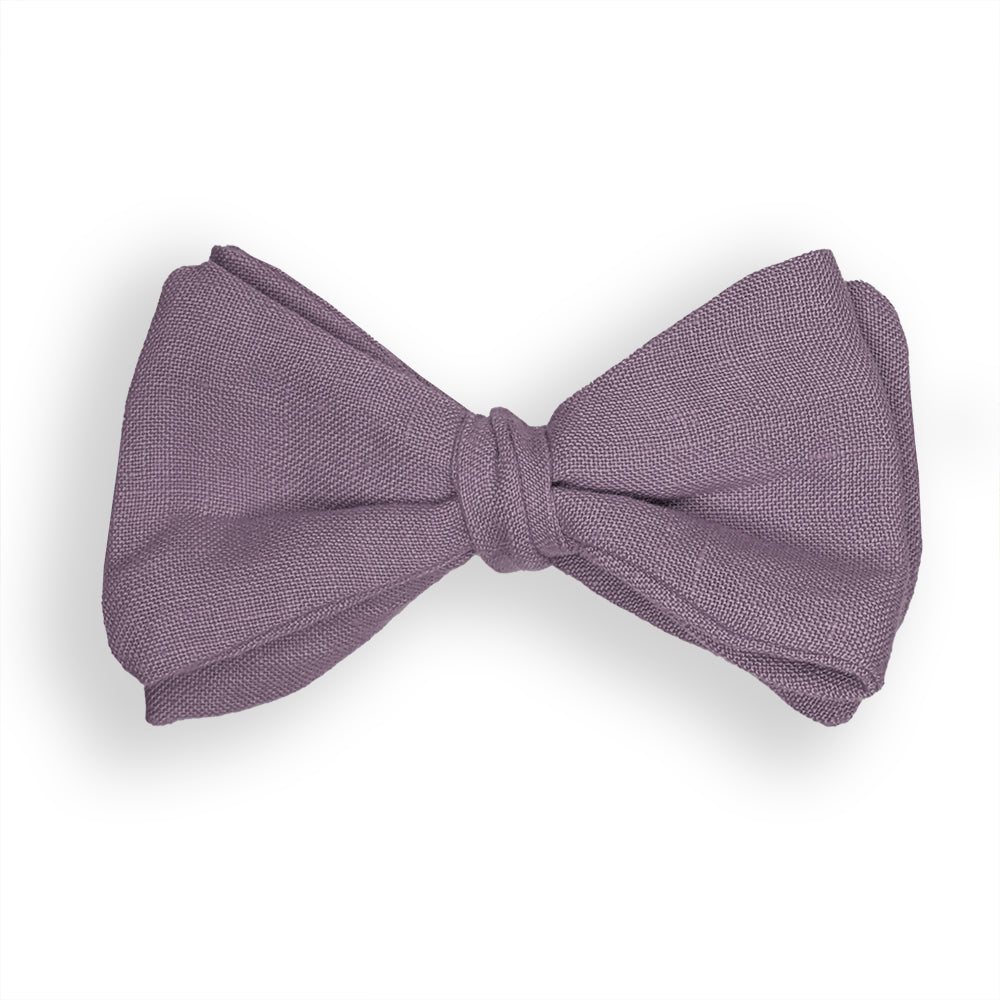 Noeud papillon adulte lin trigant violet
