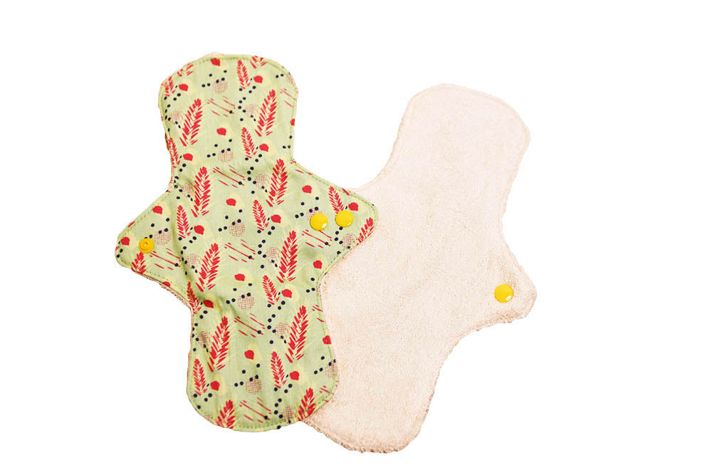 Serviette périodique lavable - Flux moyen à abondant - Coton bio certifié GOTS®