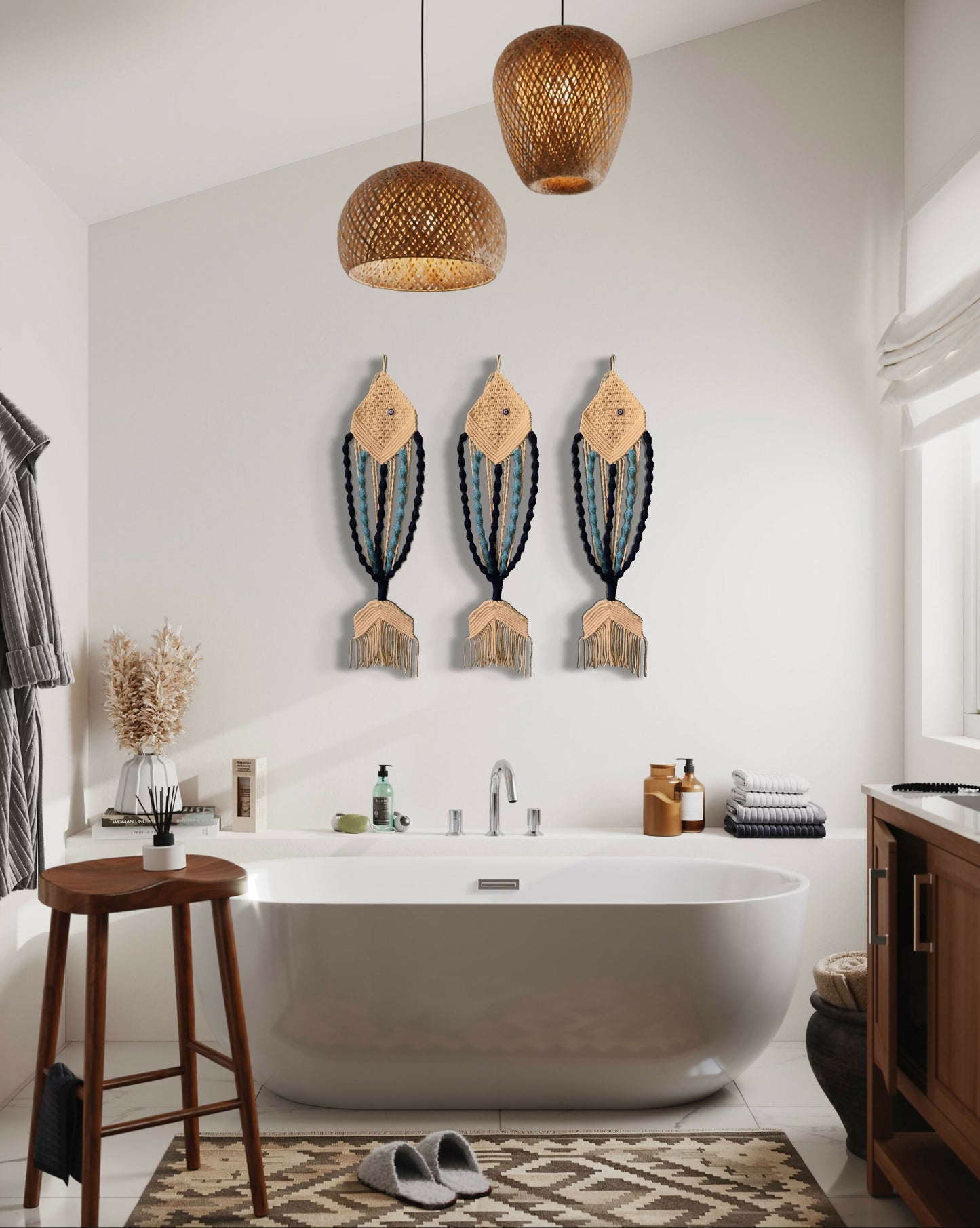 Poisson Macramé océan 0.35cmt 74cmt