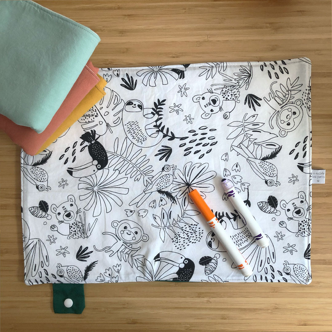 Set de table à colorier - VOITURE