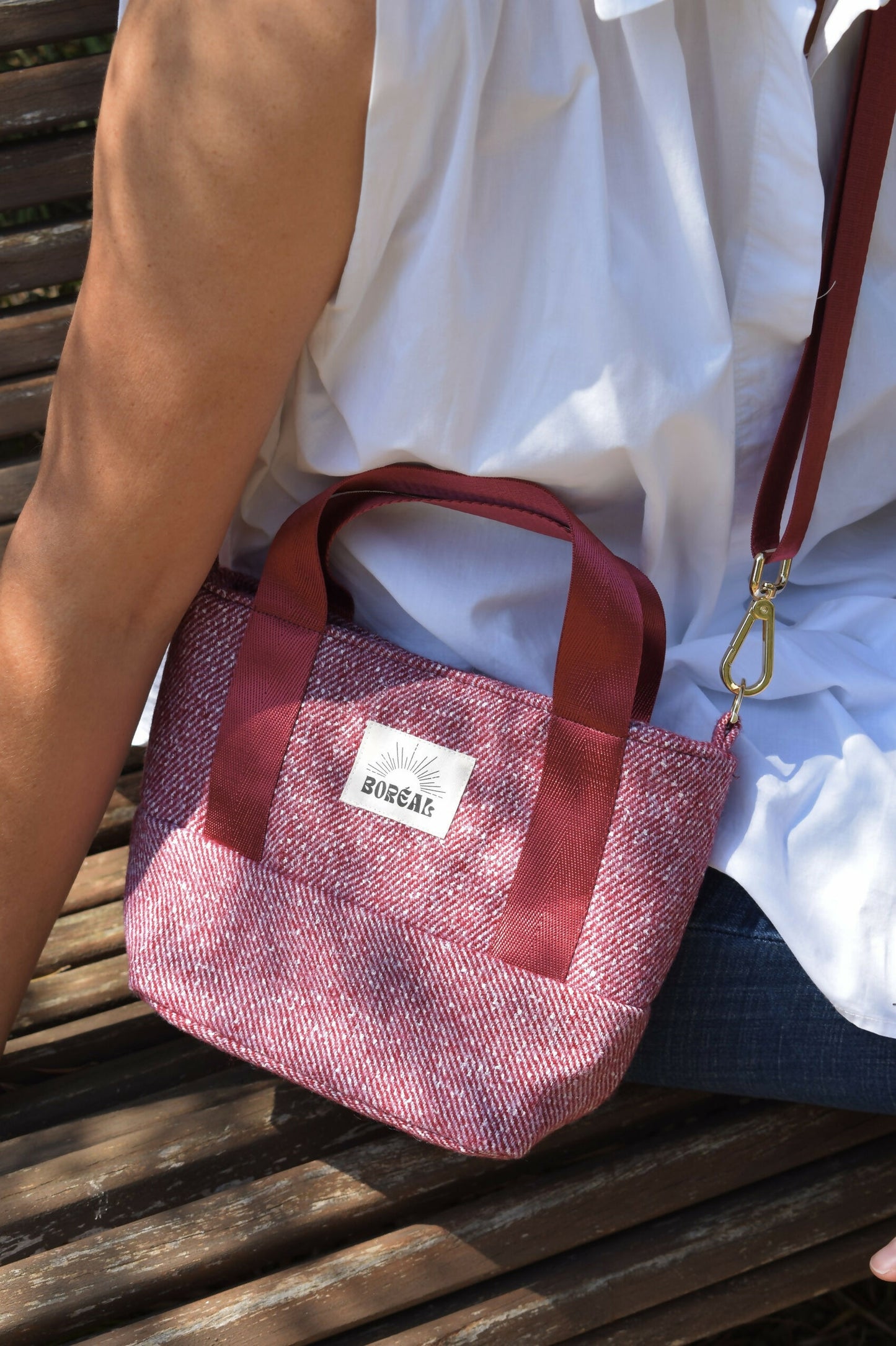 SAC ANÉMONE LAINE BORDEAUX