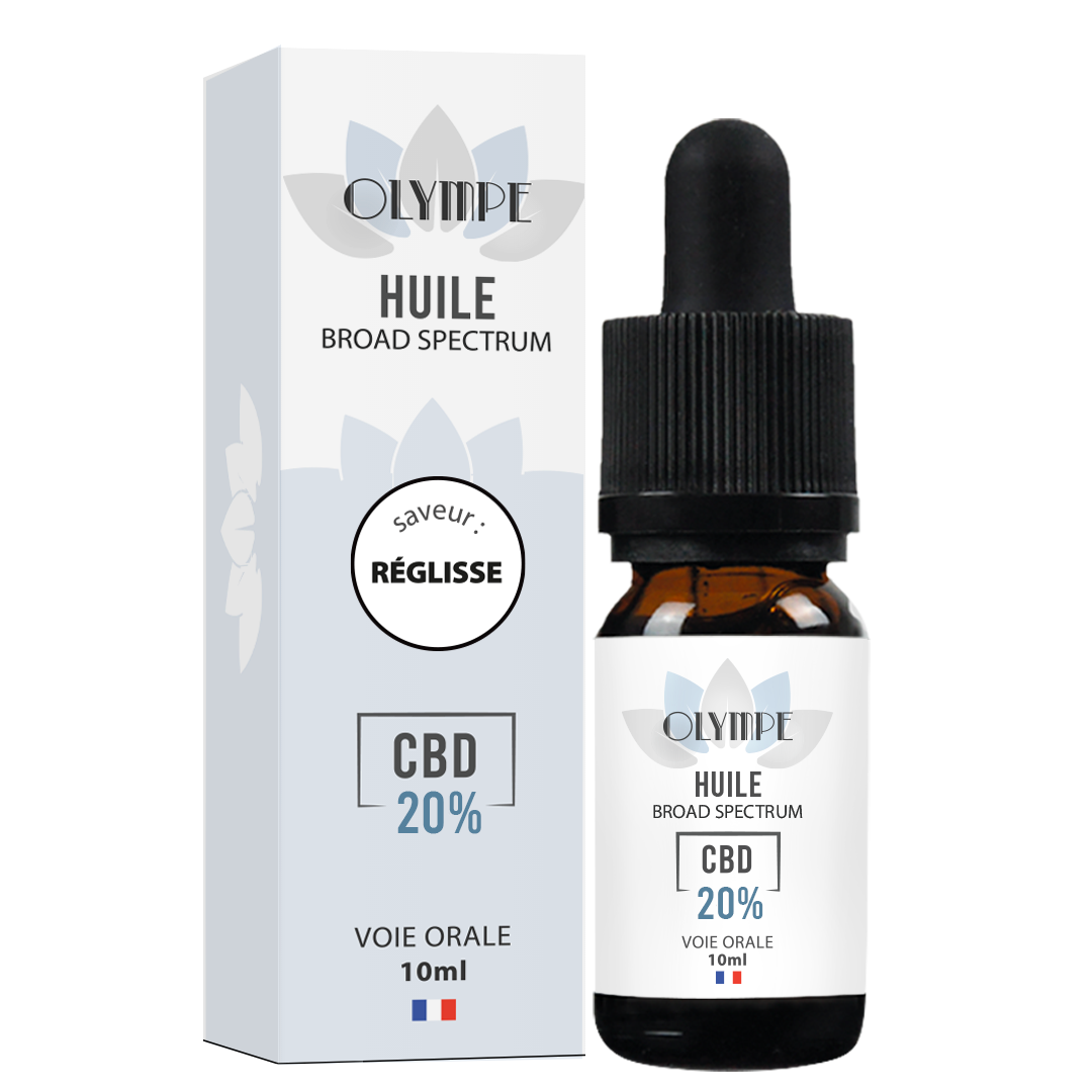 huile de cbd 20% broad spectrum MCT Olympe CBD