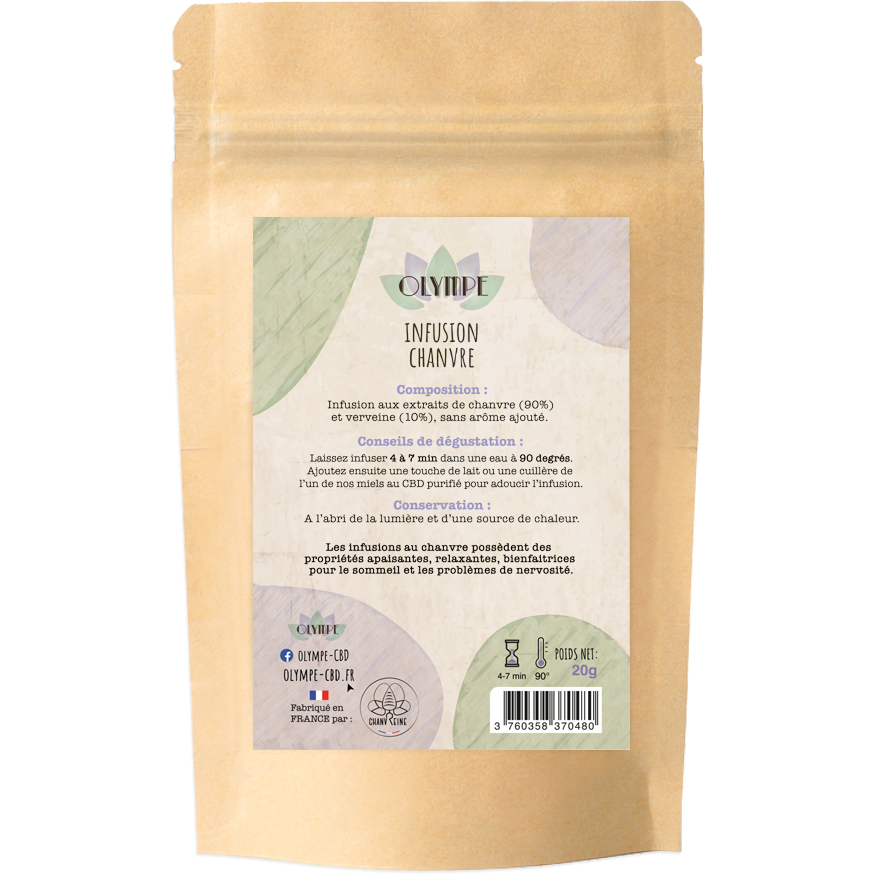 Infusion au chanvre CBD Olympe