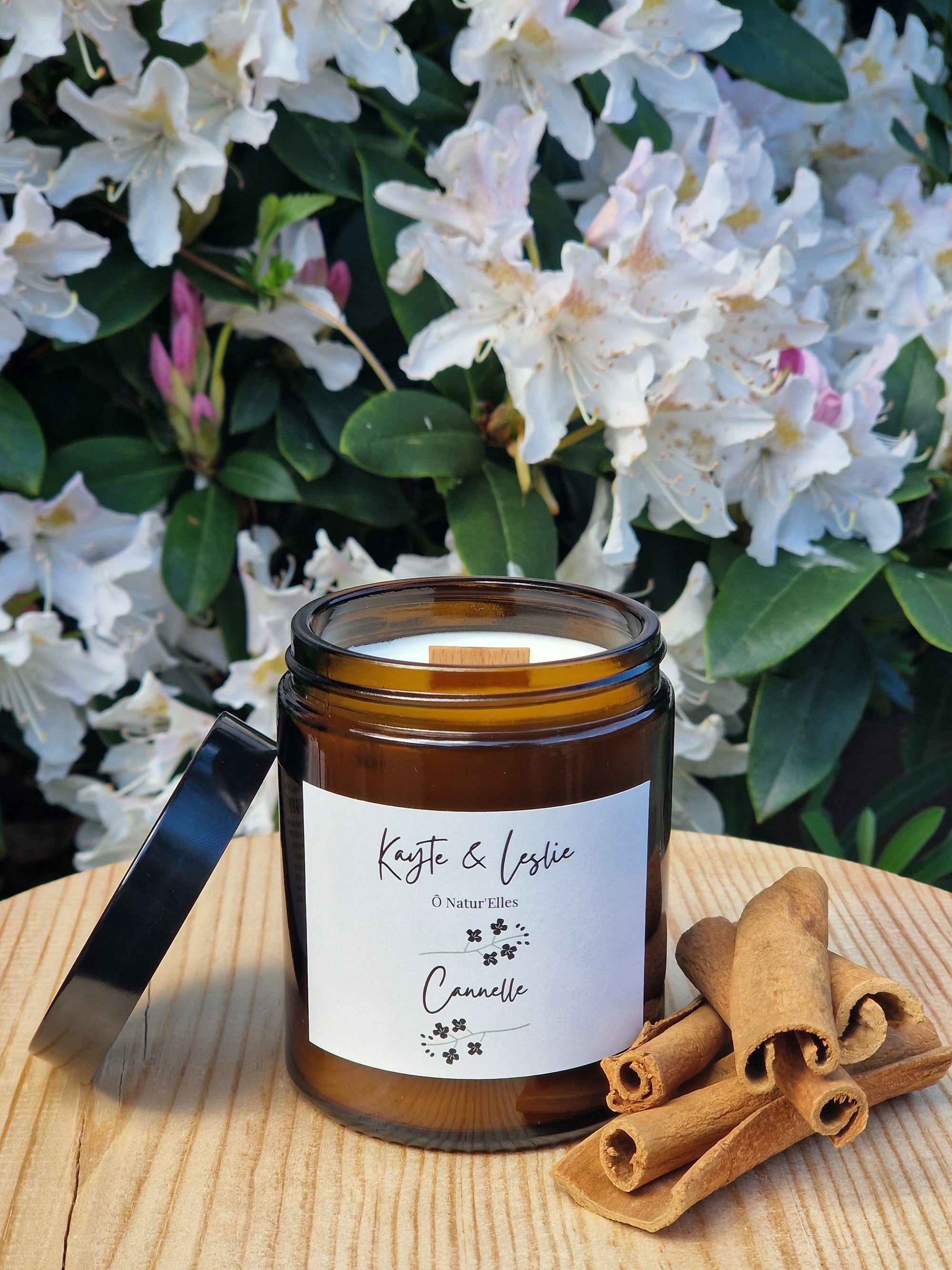 Bougie parfumée végétale "CANNELLE "