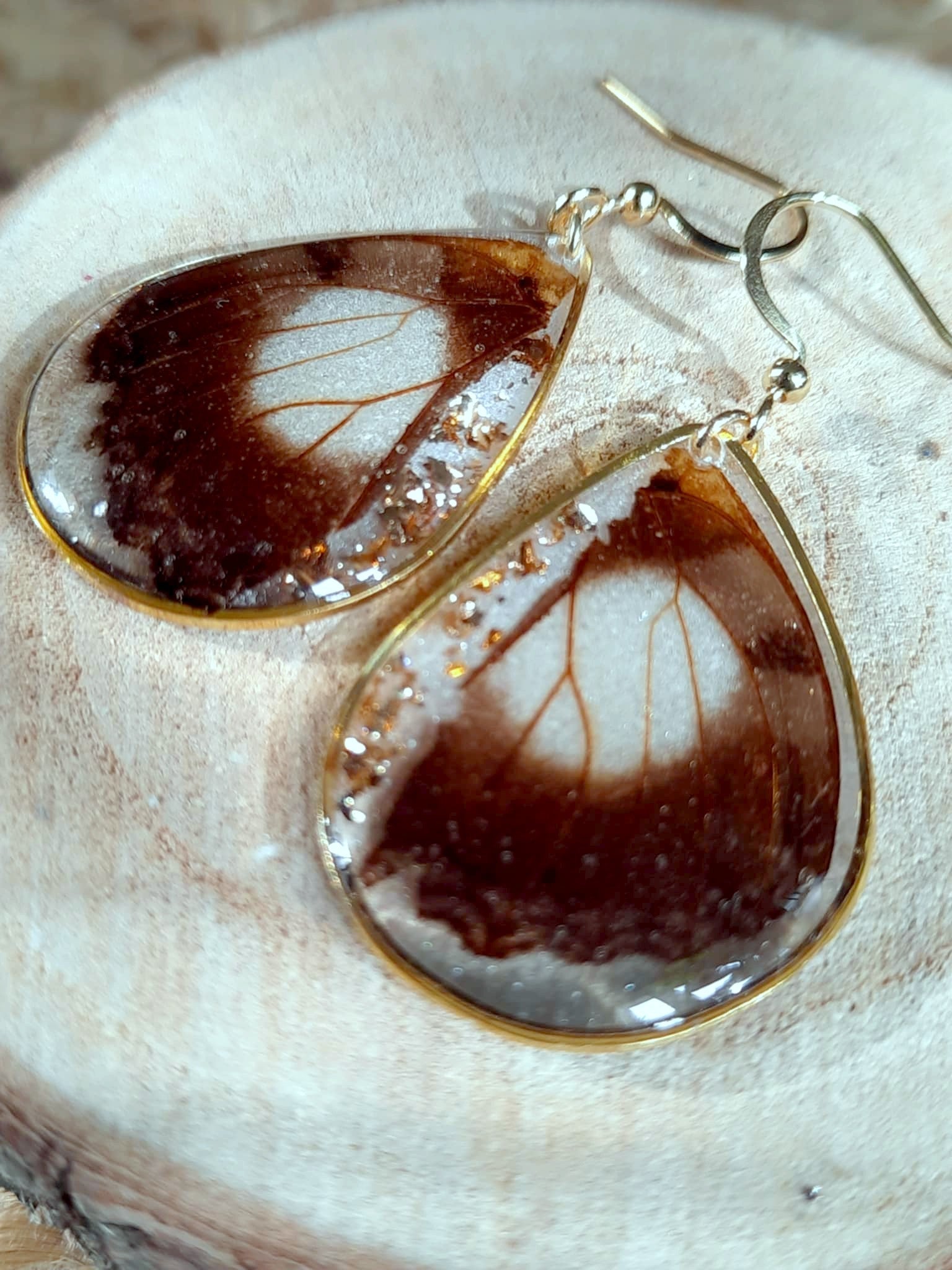 Boucles d'oreille, Aile de papillon
