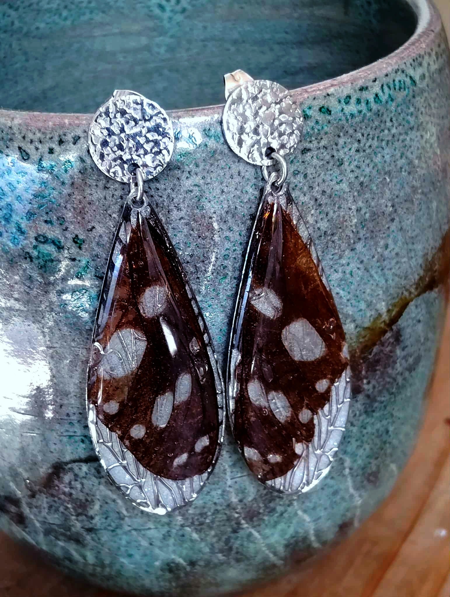 Boucles d'oreille, Aile de papillon