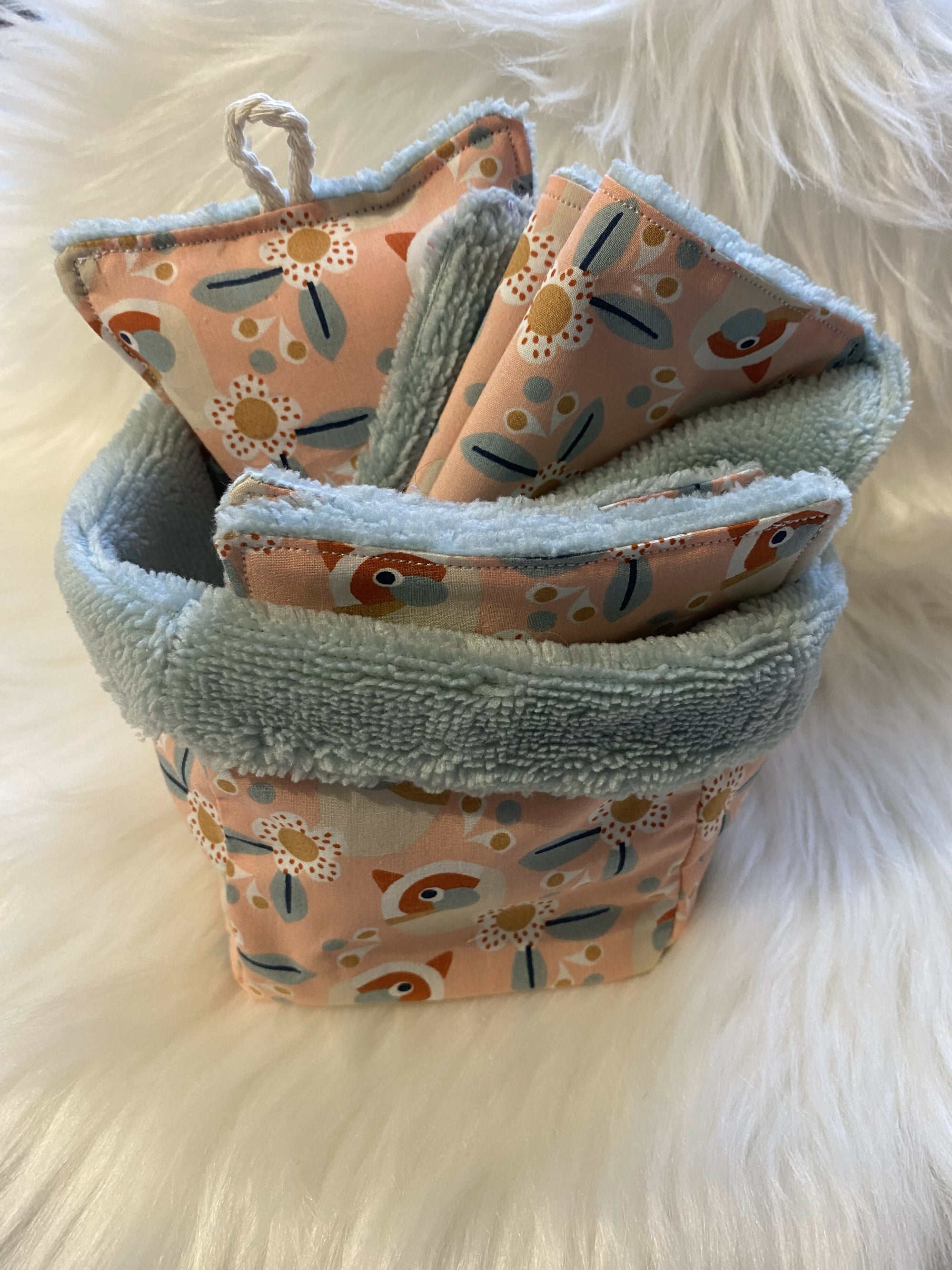 PANIER LINGETTES OISEAUX