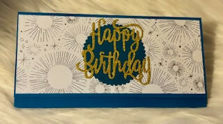 CARTE ENVELOPPE ANNIVERSAIRE "HAPPY BIRTHDAY"
