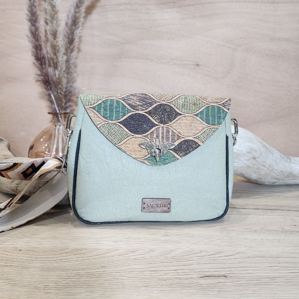 Sac Camélia en Piñatex et Liège