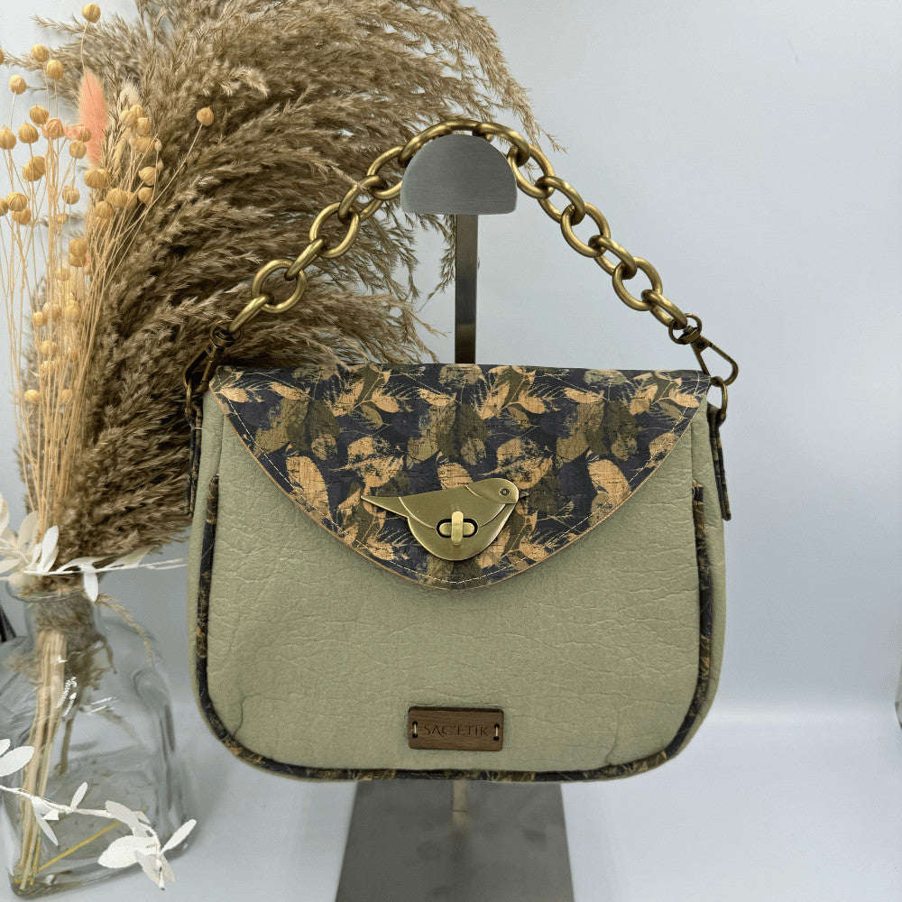 Sac Camélia en Piñatex et Liège